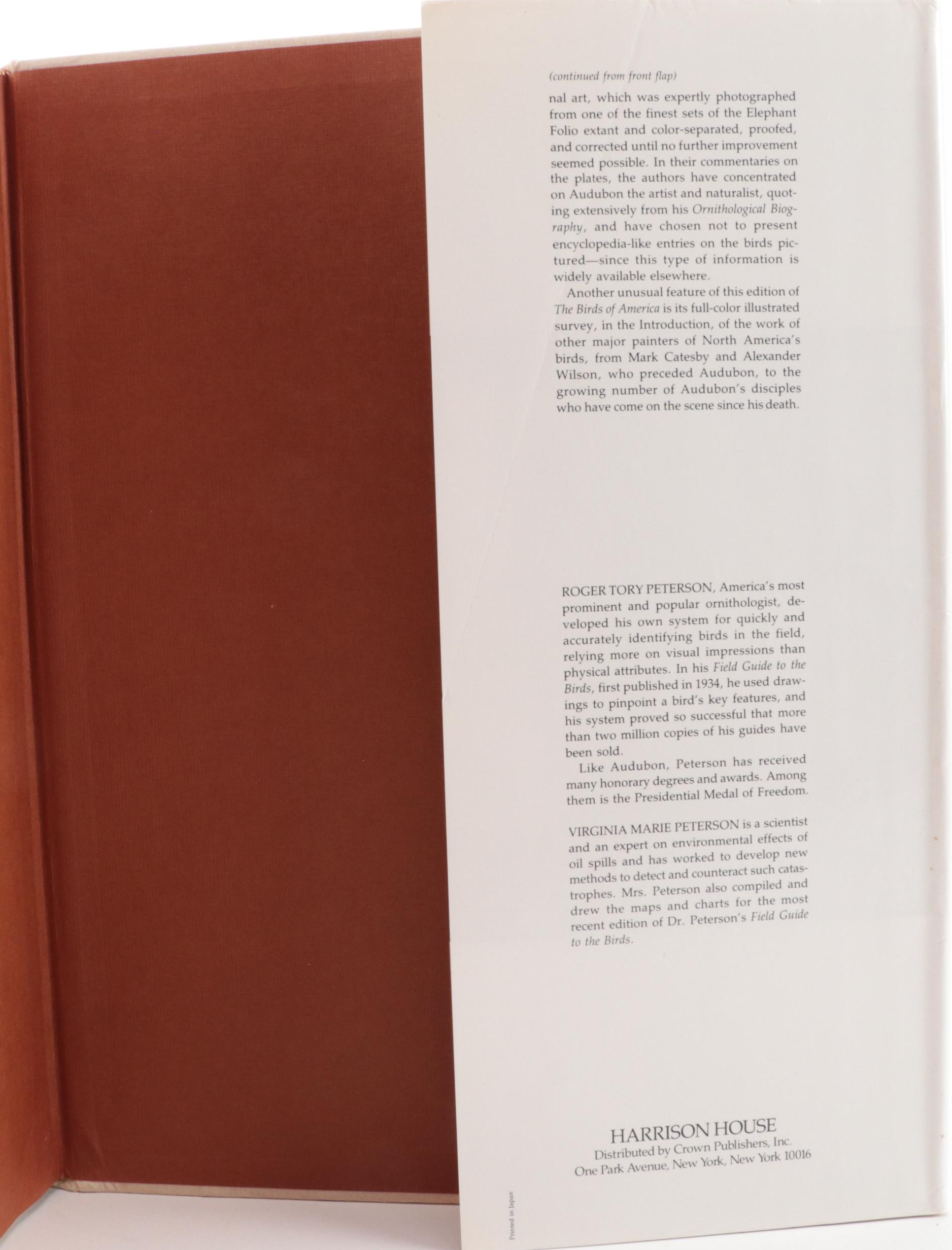 Second Edition "Audubon's Birds of America" Baby Elephant Folio by the Petersons