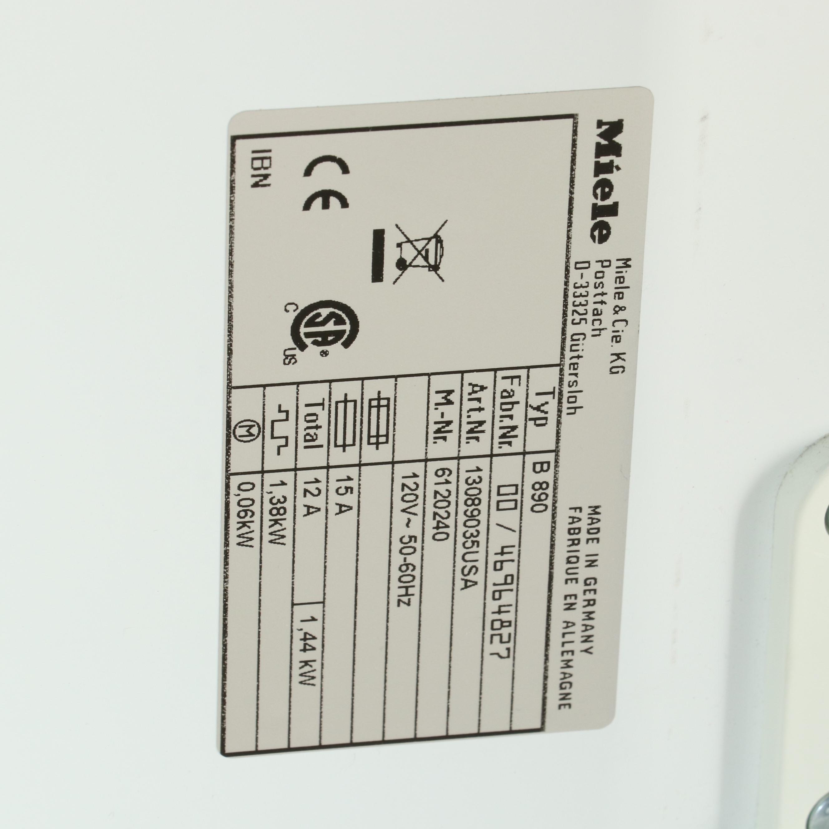 Miele B 890 Rotary Iron