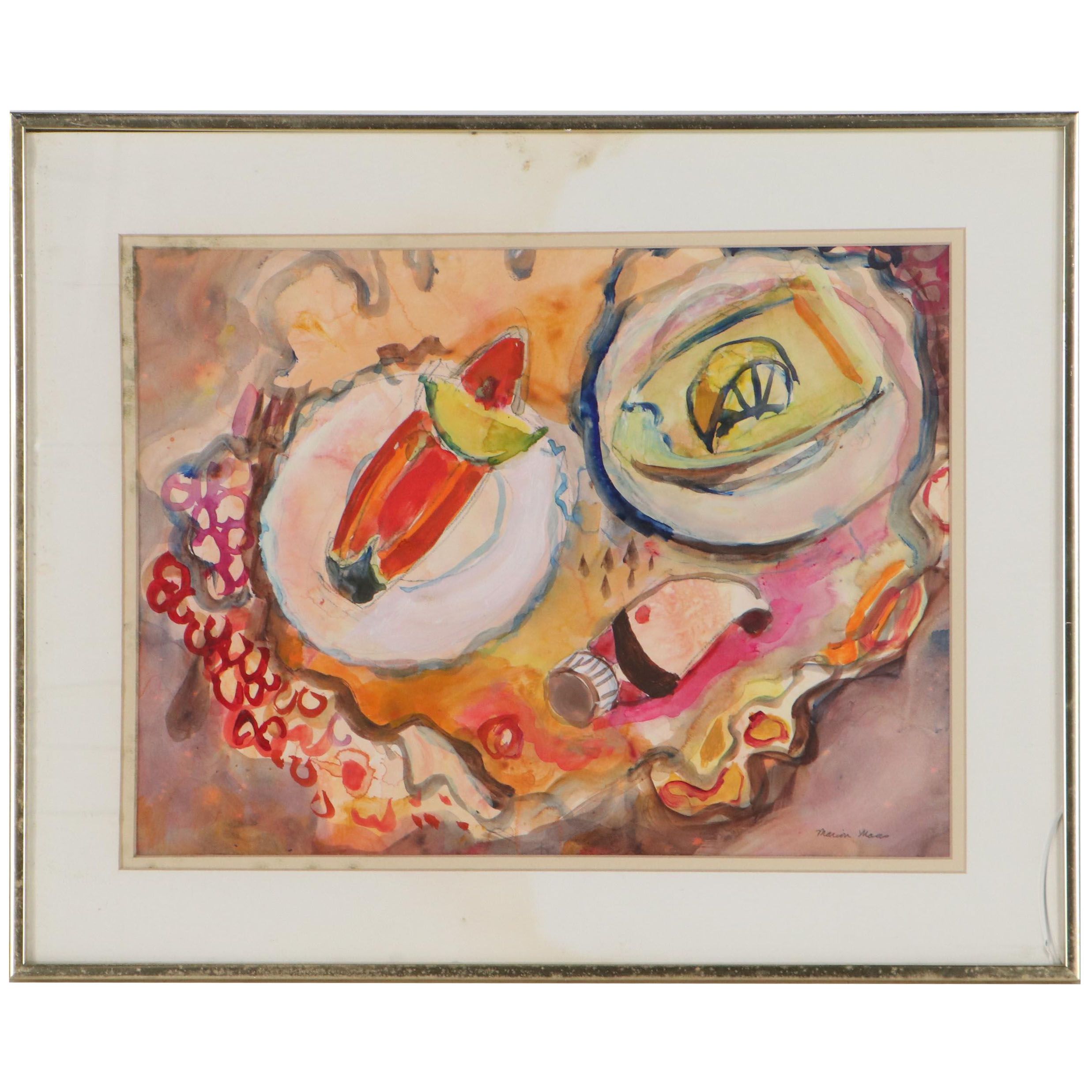 Marion Maas Abstract Watercolor Painting