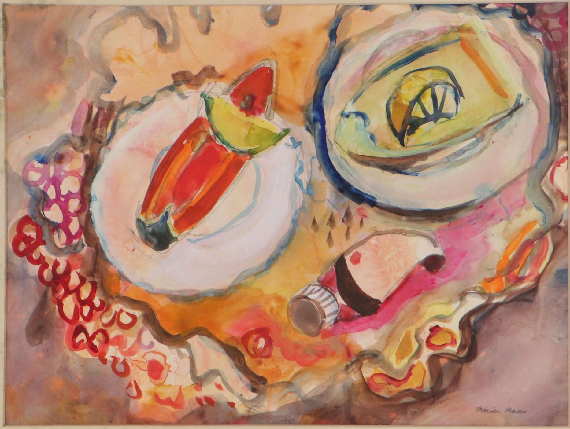 Marion Maas Abstract Watercolor Painting