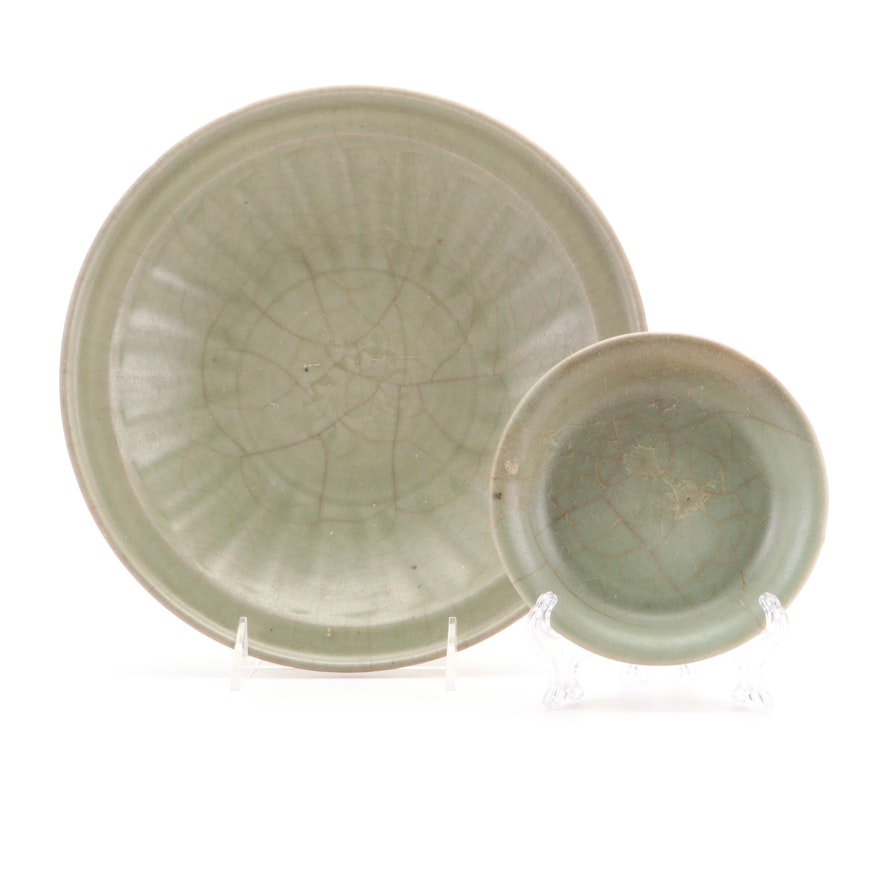 Chinese Longquan Celadon-Glazed Bowls