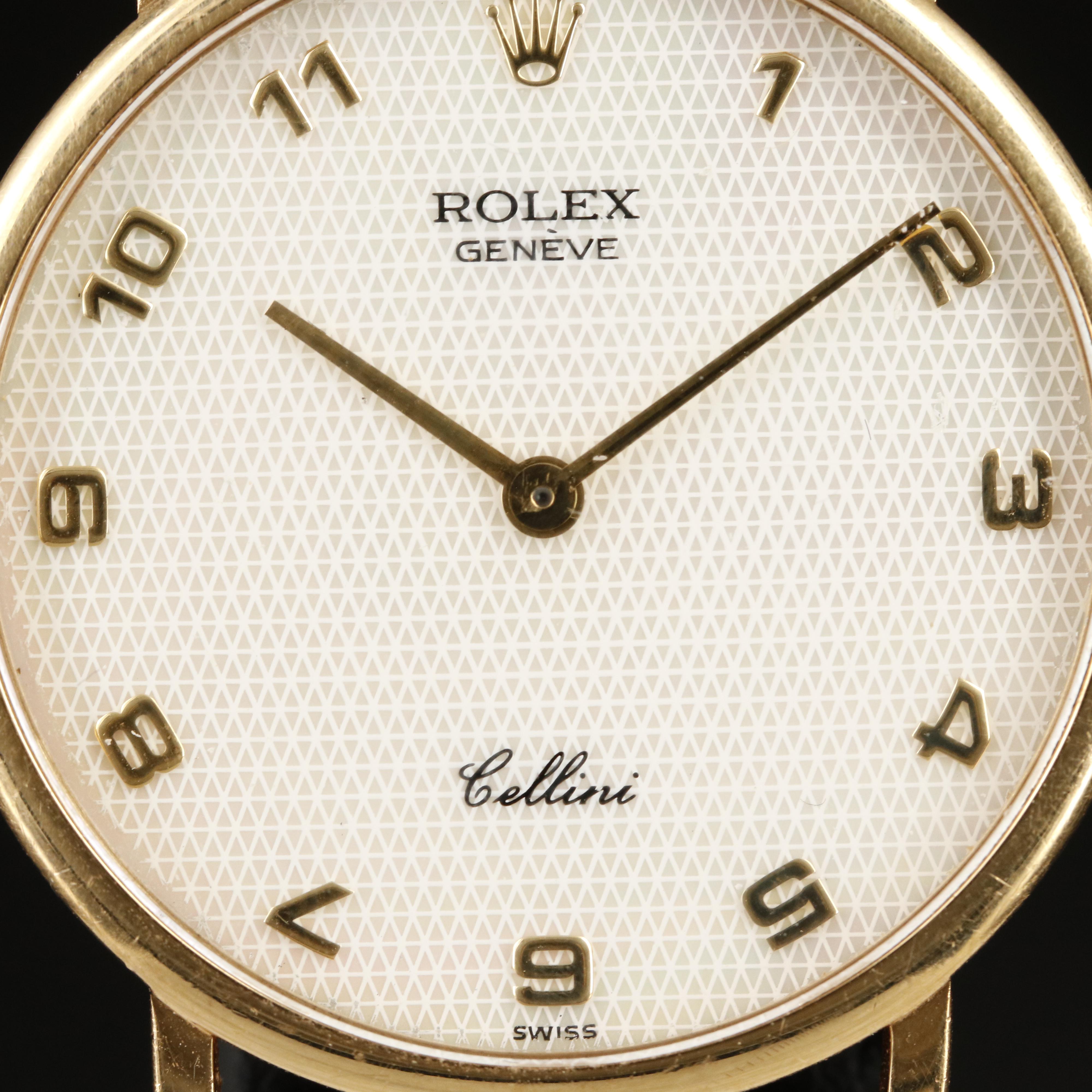 Rolex Cellini 18K Solid Gold with Mother of Pearl Dial Manual Winding Watch