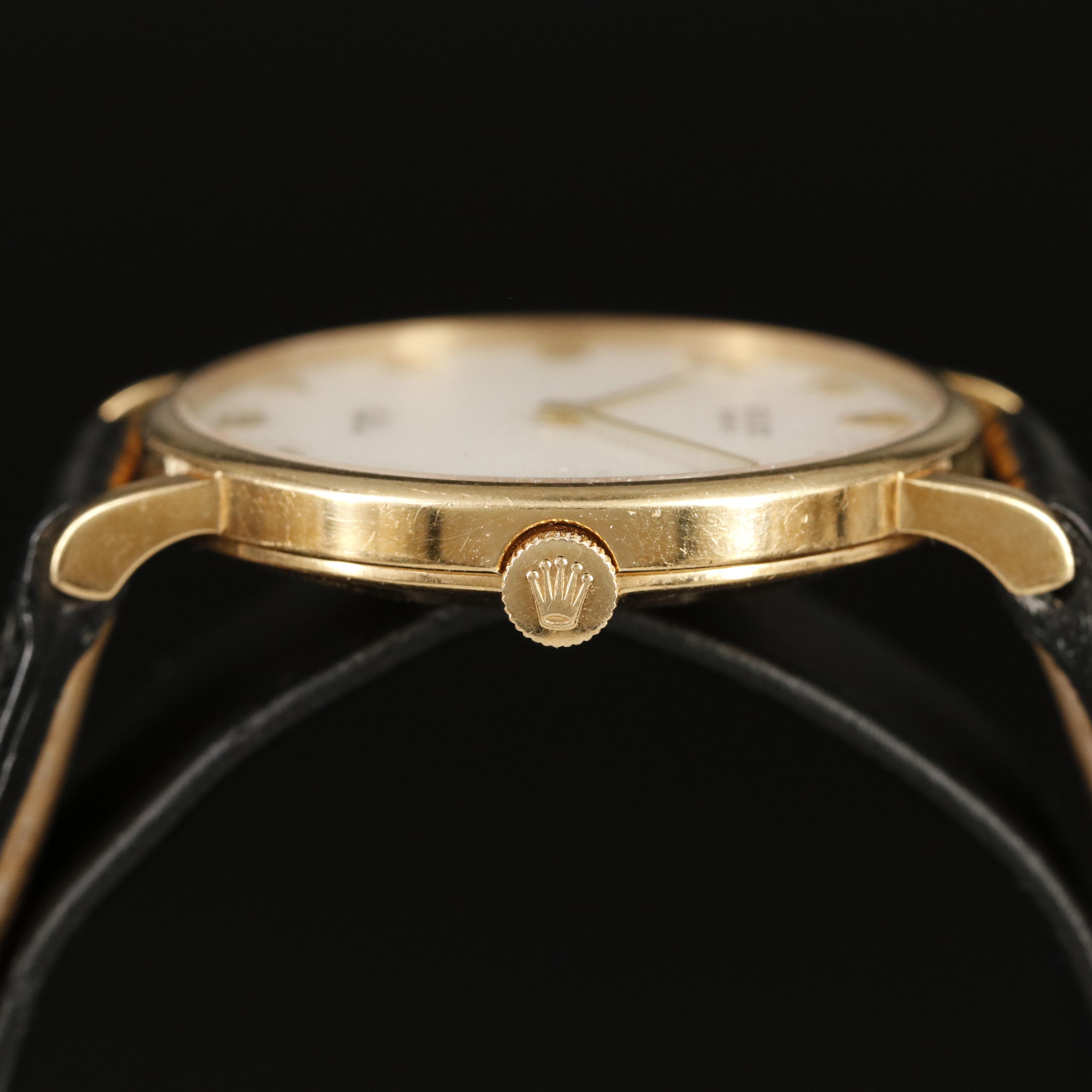 Rolex Cellini 18K Solid Gold with Mother of Pearl Dial Manual Winding Watch