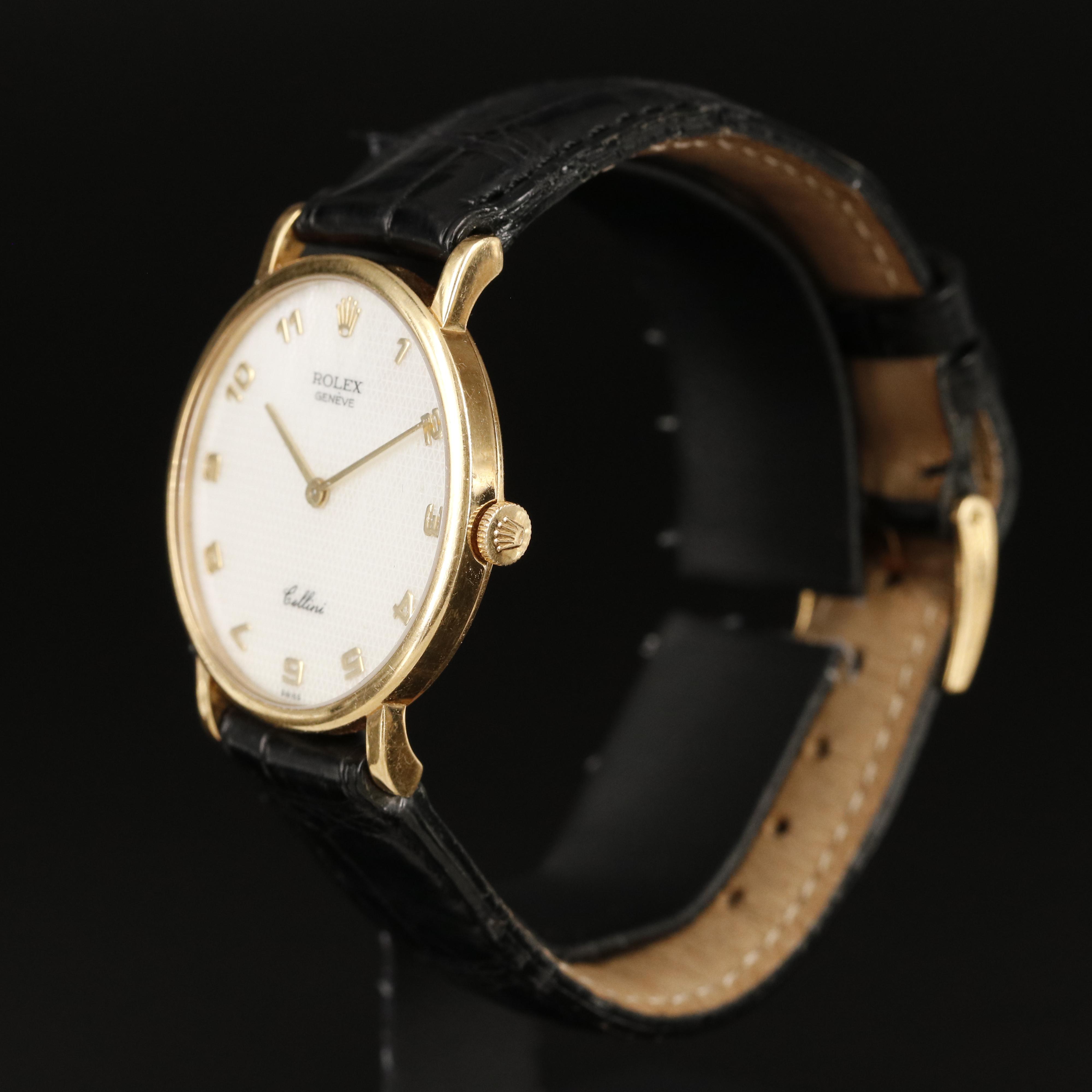 Rolex Cellini 18K Solid Gold with Mother of Pearl Dial Manual Winding Watch