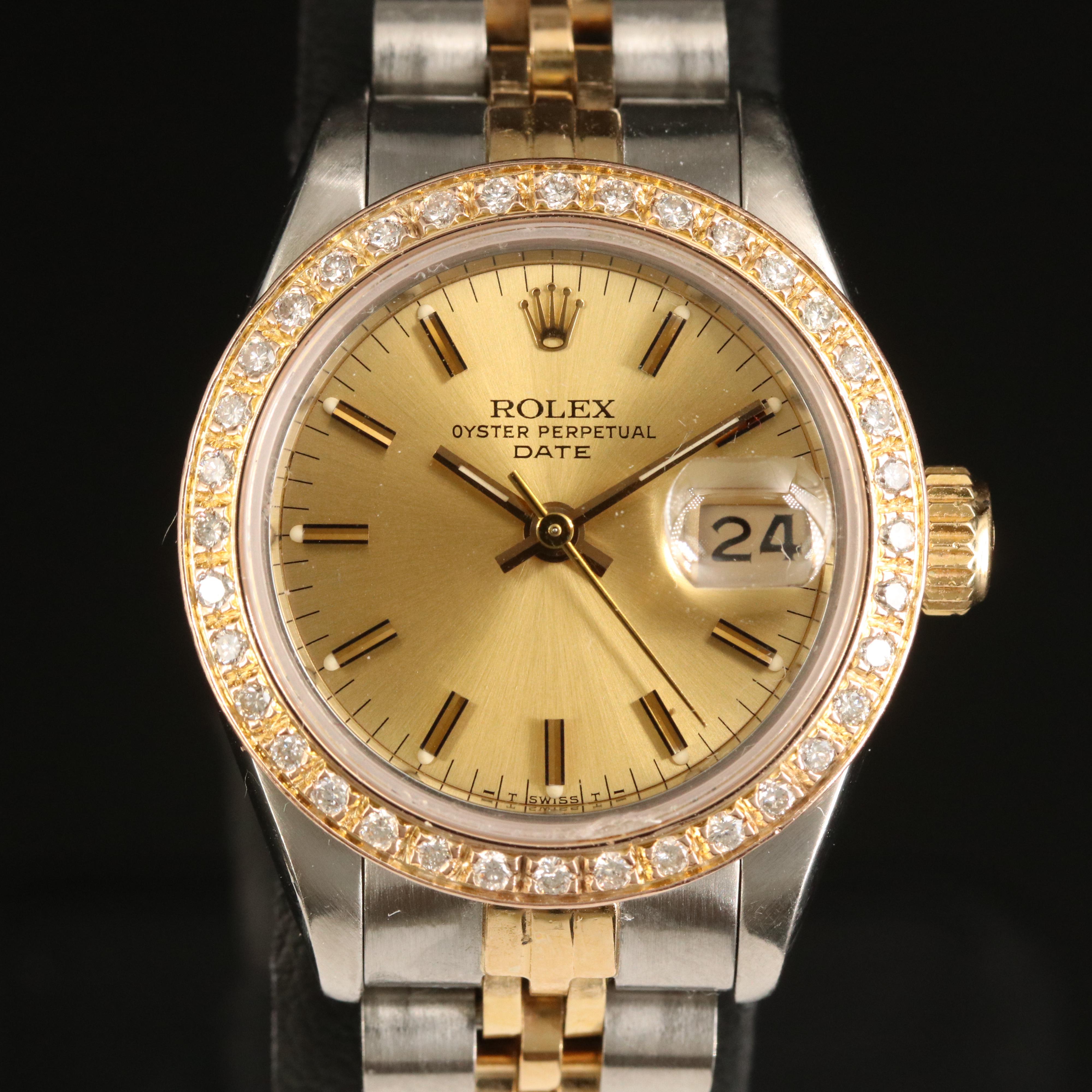 1984 Rolex Datejust Diamond Bezel Watch
