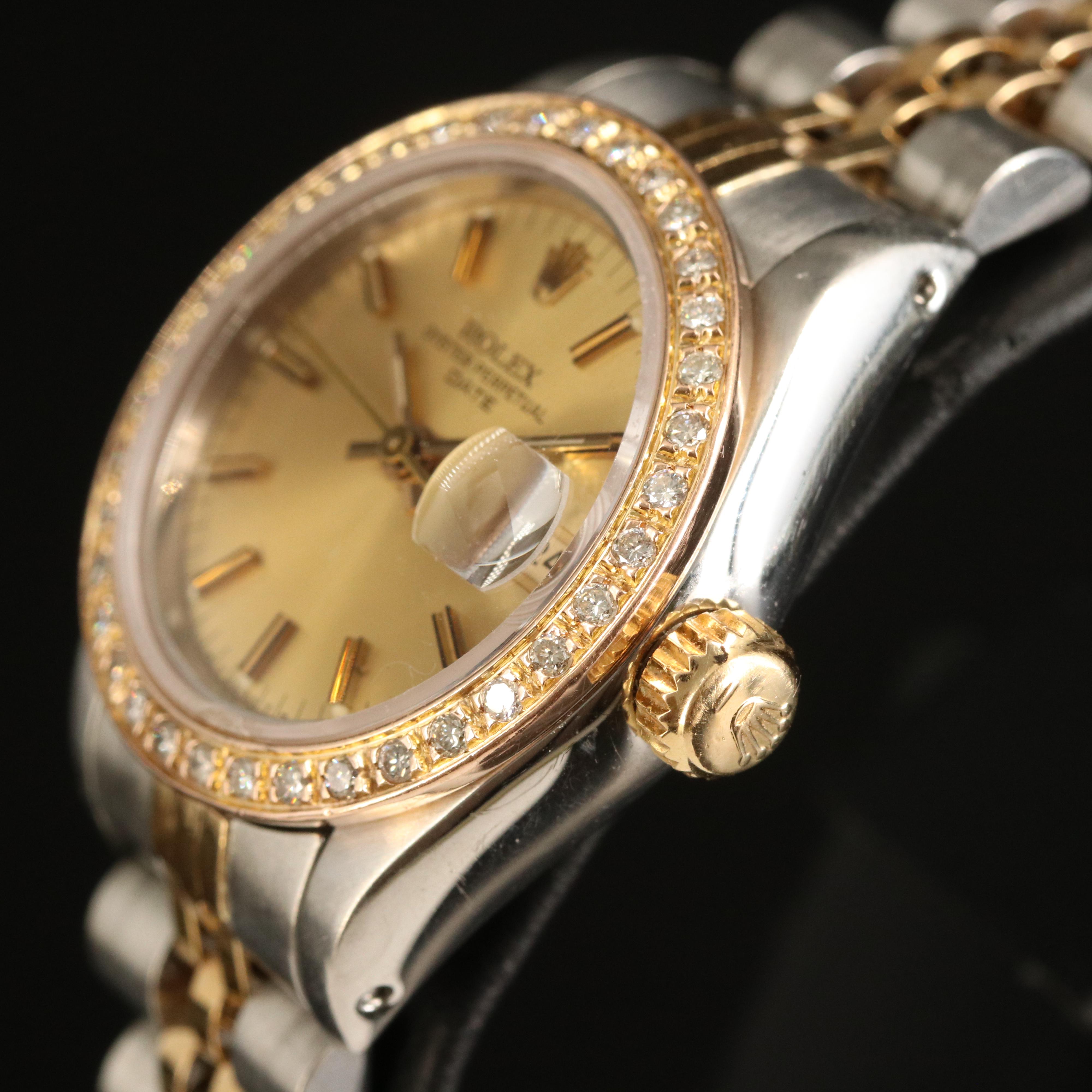 1984 Rolex Datejust Diamond Bezel Watch