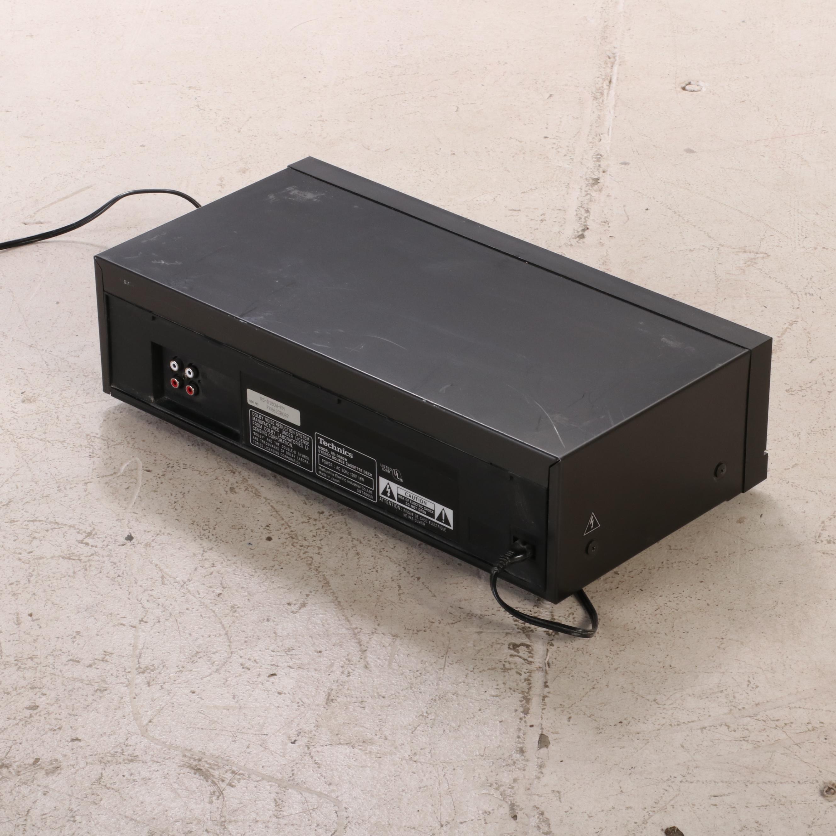 Sony CD Player with Technics Turntable, Cassette Deck, and Amplifier