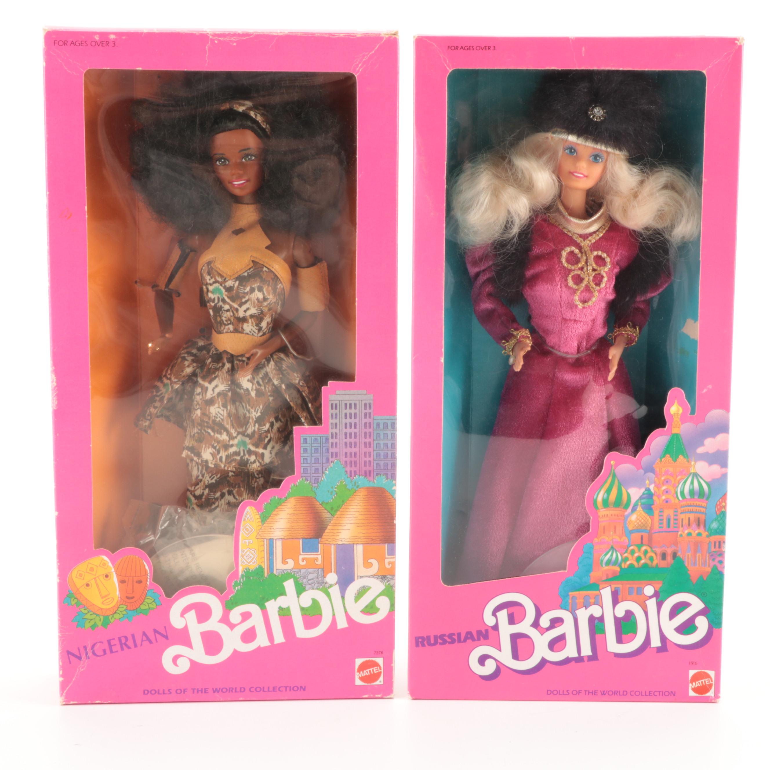 Mattel "Dolls of the World Collection" and Other Limited Edition Barbies