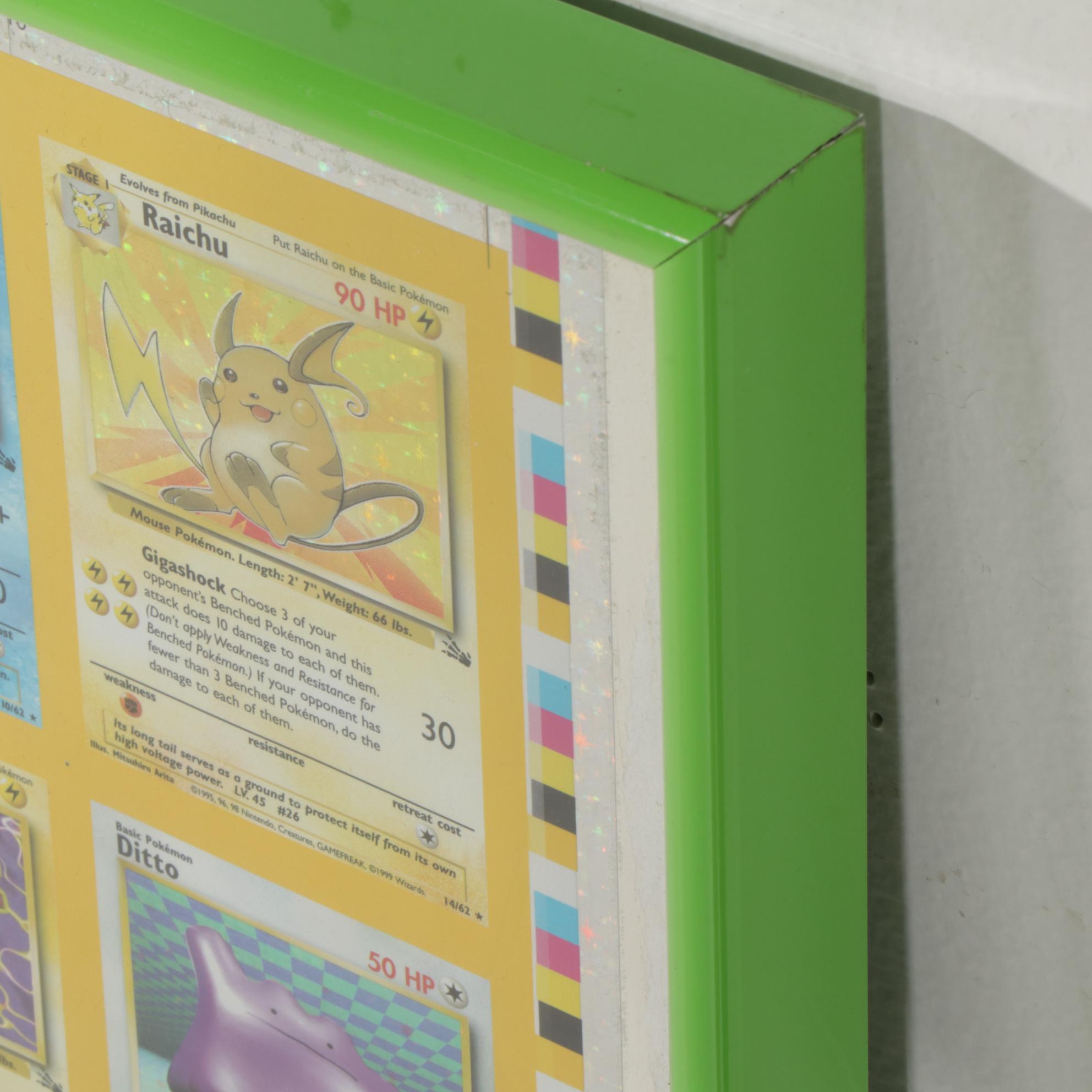 1999 Pokémon "Fossil" First Edition Holographic 110 Card Uncut Sheet