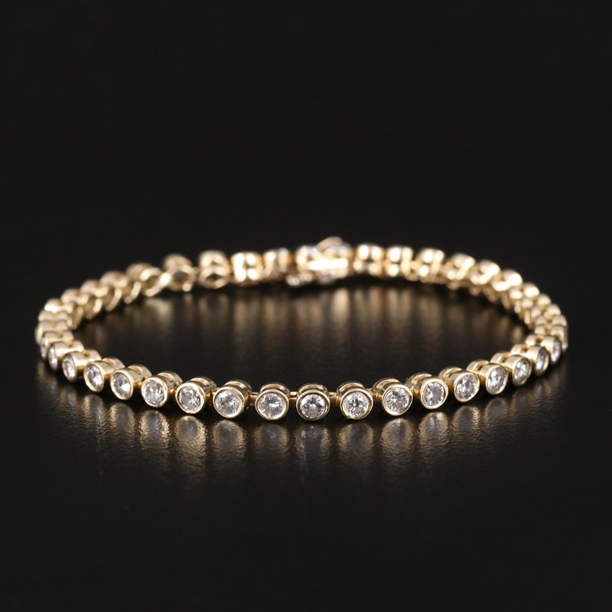 14K 3.03 CTW Diamond Line Bracelet