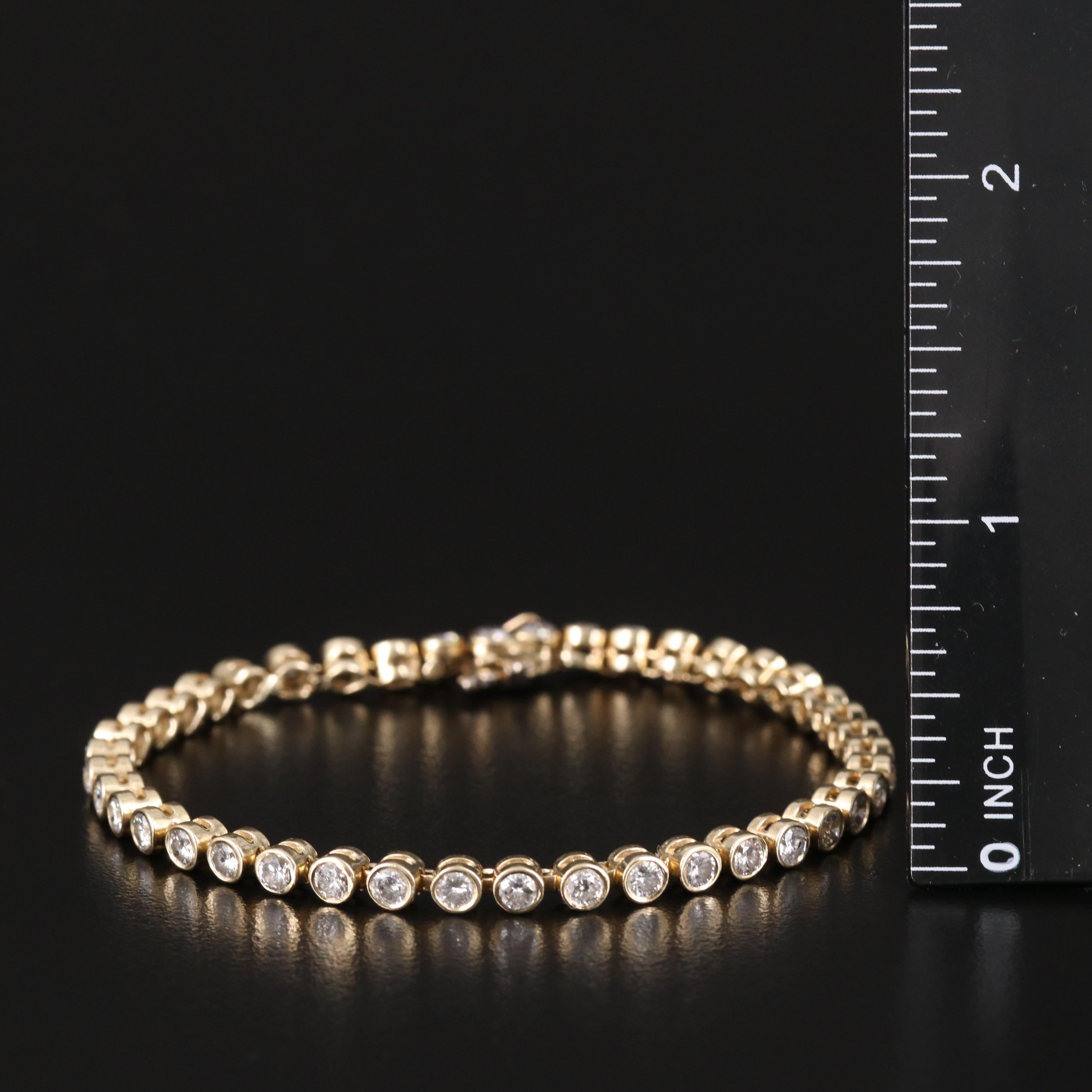 14K 3.03 CTW Diamond Line Bracelet