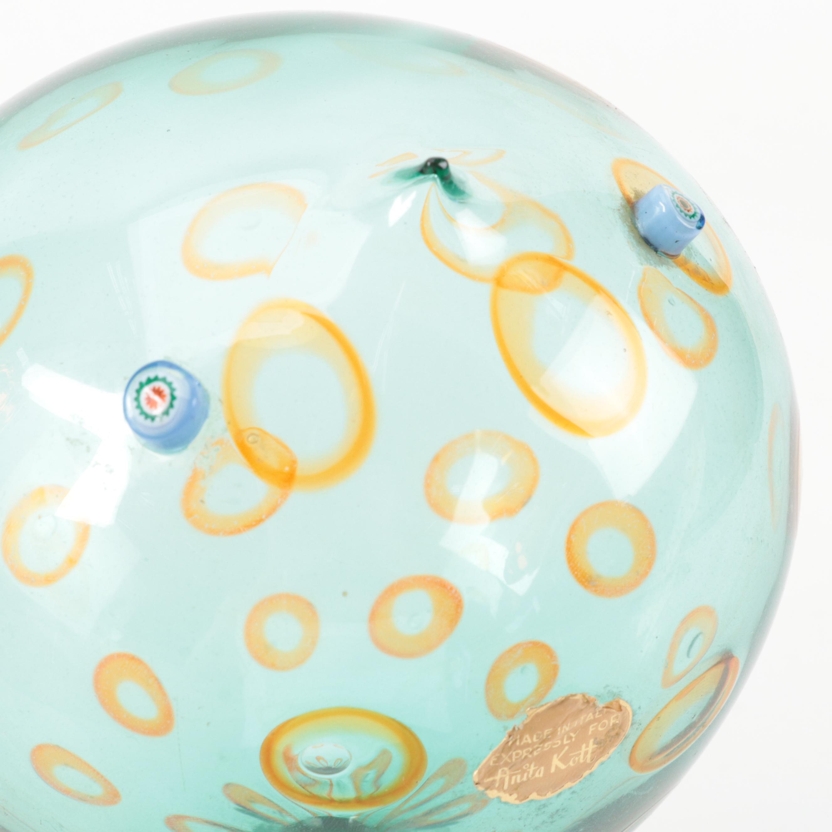 Italian Blown for Anita Kott Alessandro Pianon for Vistosi Style Art Glass Birds