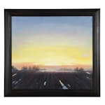 Will Wolter Field Landscape Oil Painting