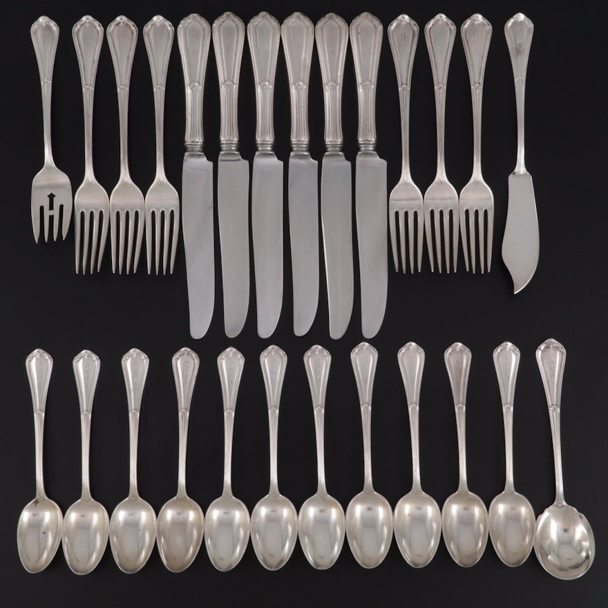 Dominick & Haff "La Salle" Sterling Silver Flatware, Early 20th Century