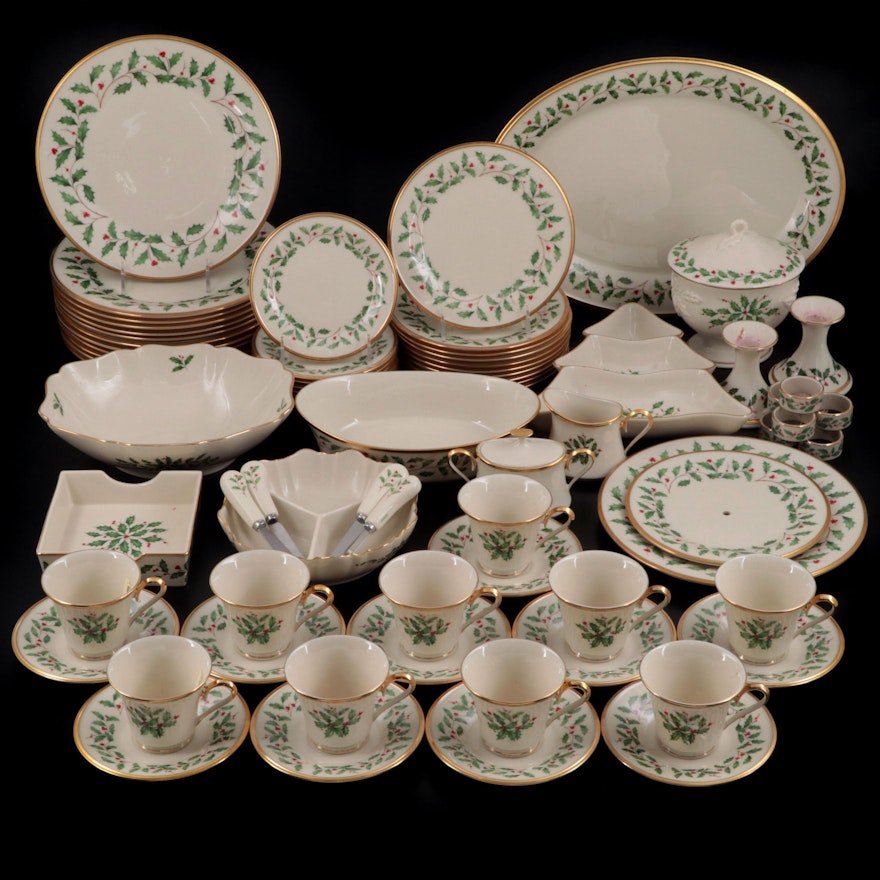 Lenox "Holiday" Dimension Collection Porcelain Dinnerware and Serveware