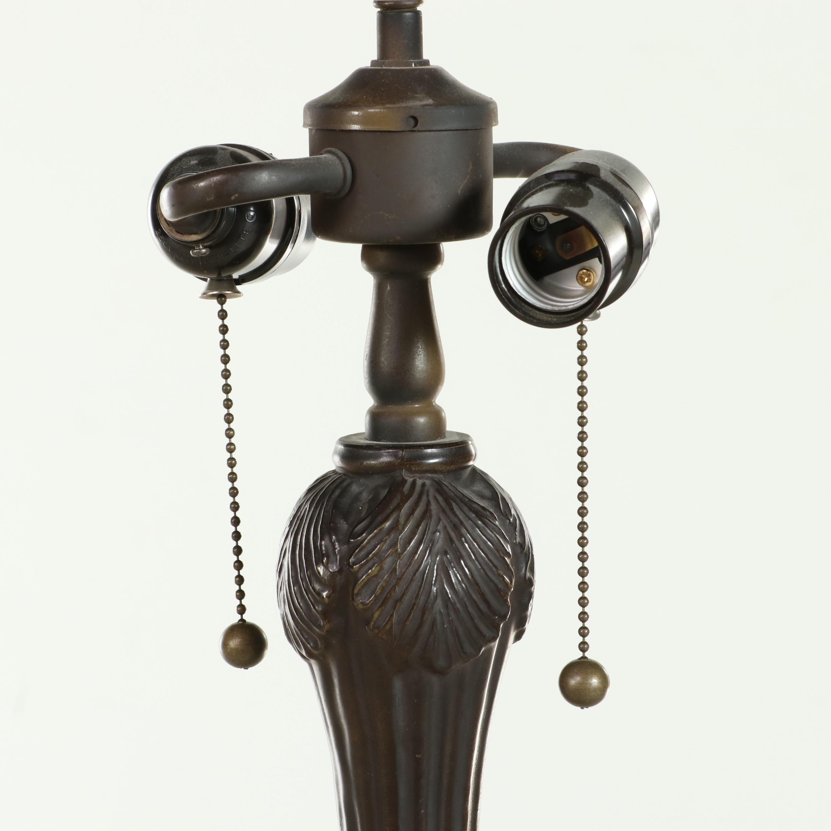 Ohio State Buckeye Stained Glass Floor Lamp