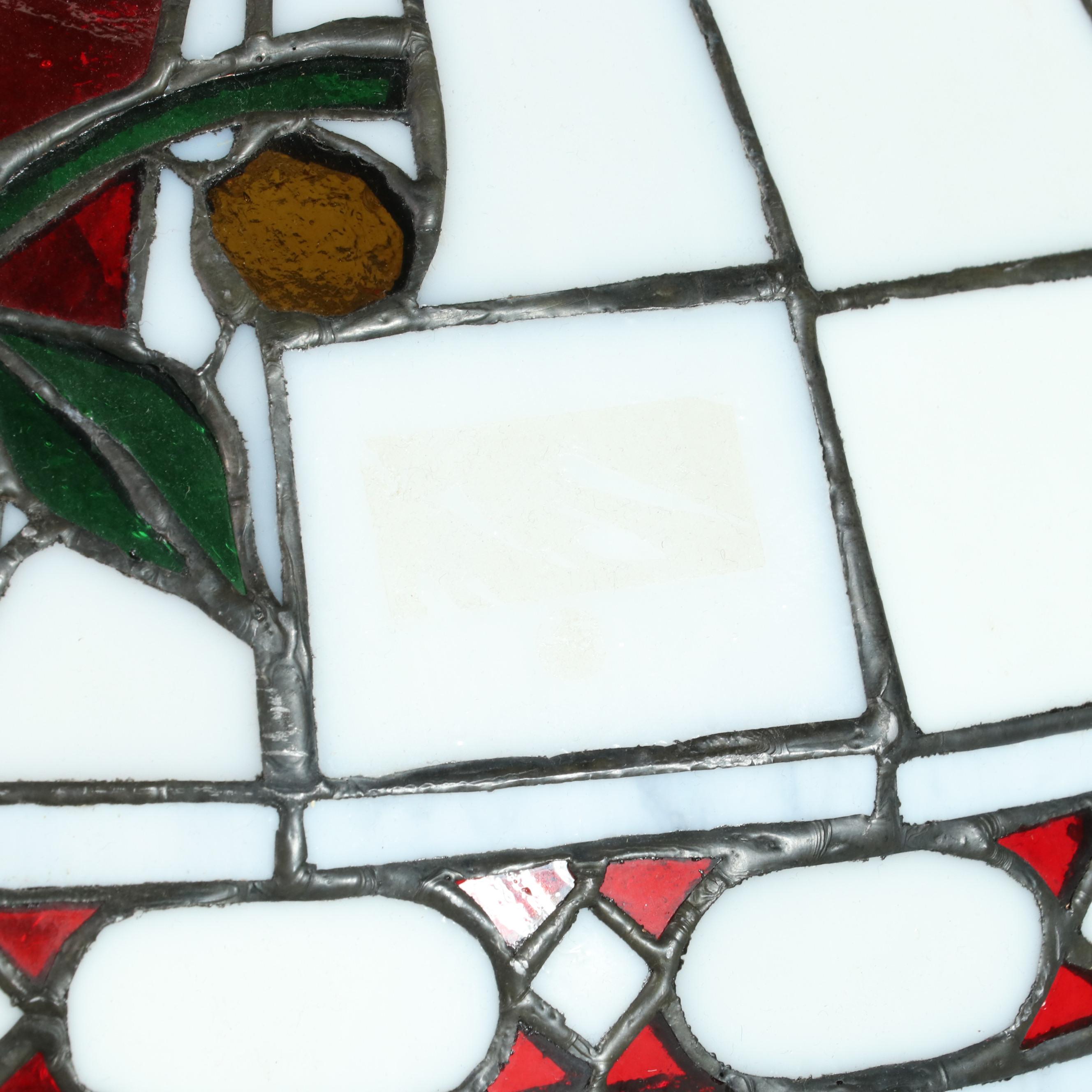 Ohio State Buckeye Stained Glass Floor Lamp