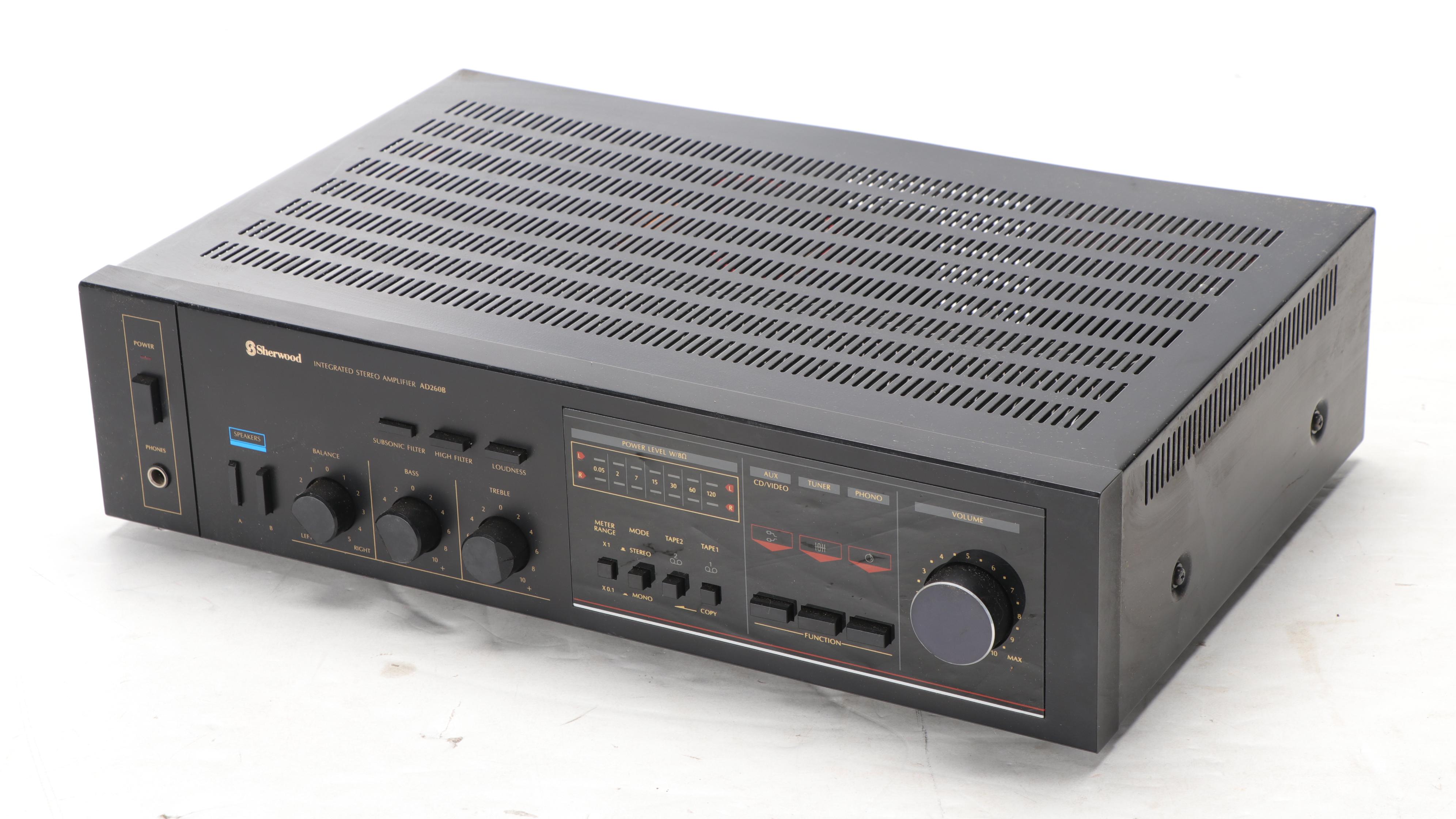 Sherwood Stereo Amplifier, Tuner and Equalizer with Acoustic Research Speakers