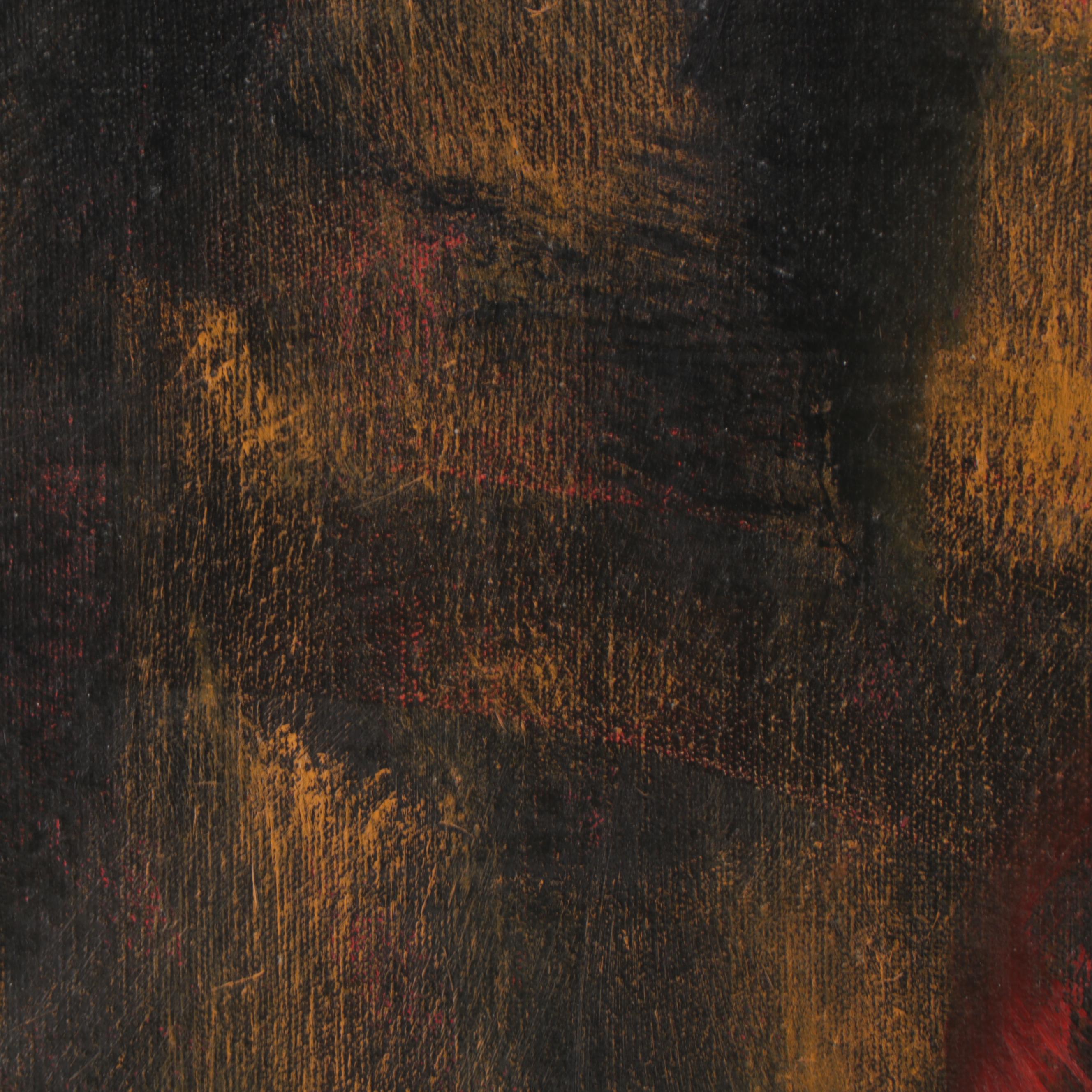 Rhoda Weissman Abstract Expressionist Oil Painting, 1964