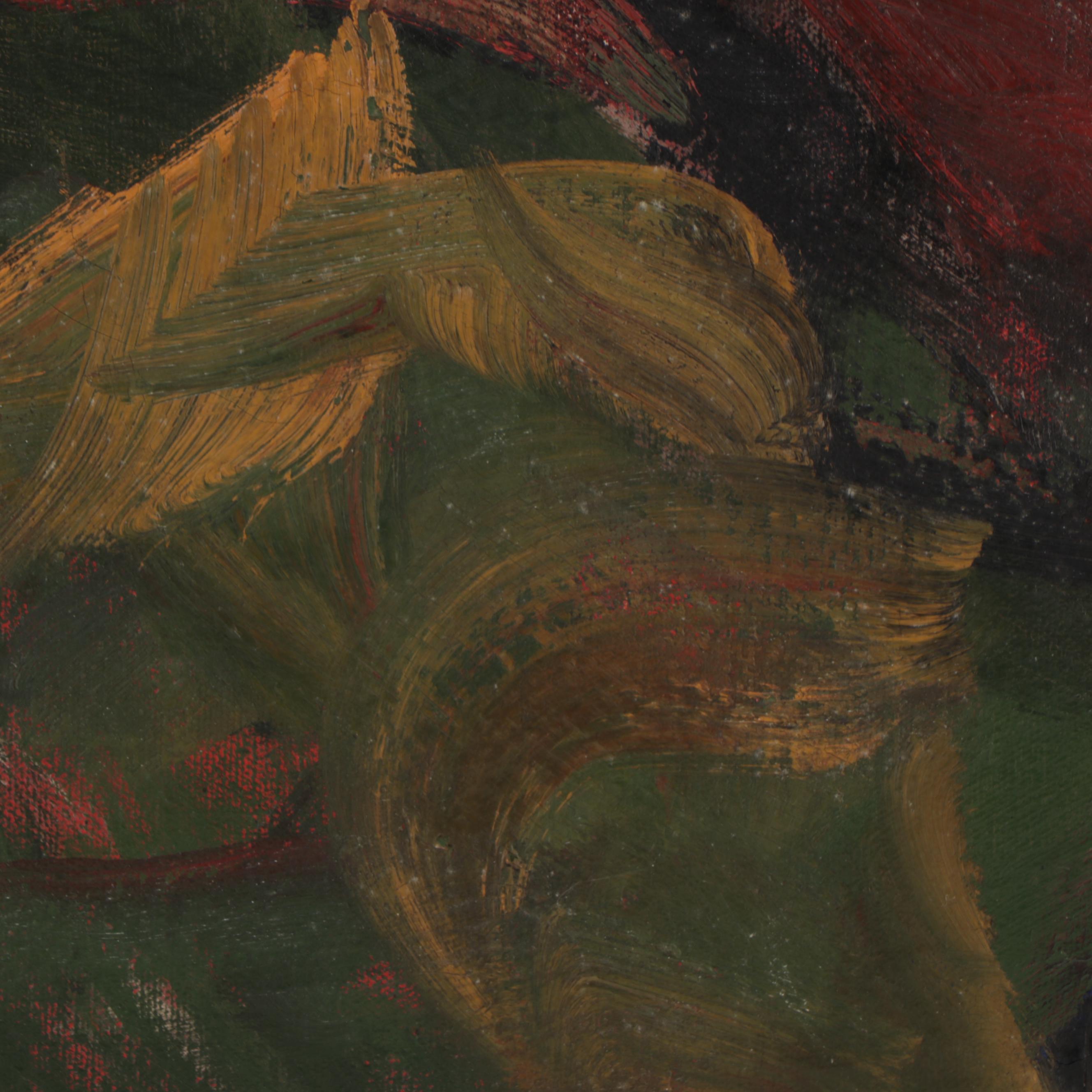 Rhoda Weissman Abstract Expressionist Oil Painting, 1964