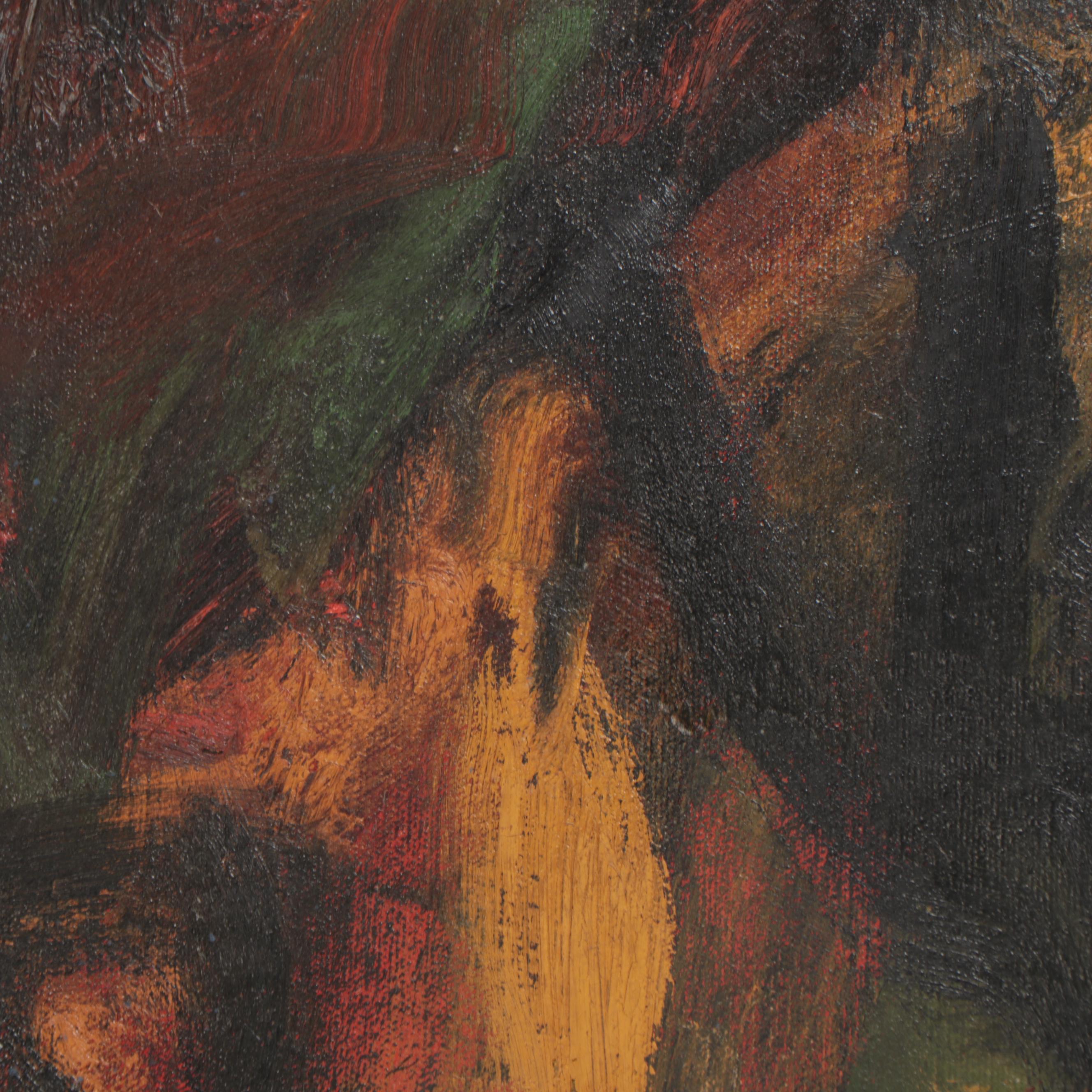 Rhoda Weissman Abstract Expressionist Oil Painting, 1964