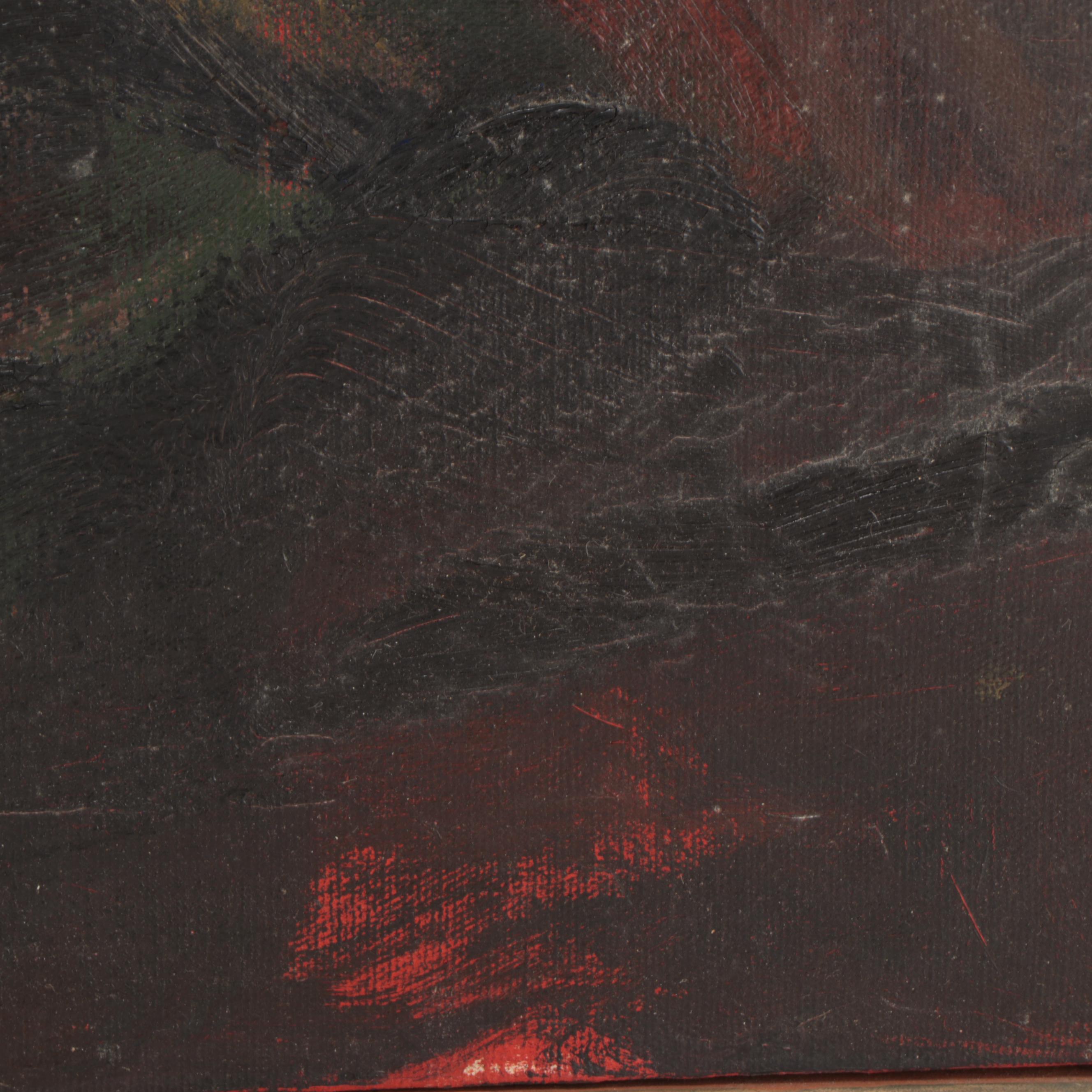 Rhoda Weissman Abstract Expressionist Oil Painting, 1964