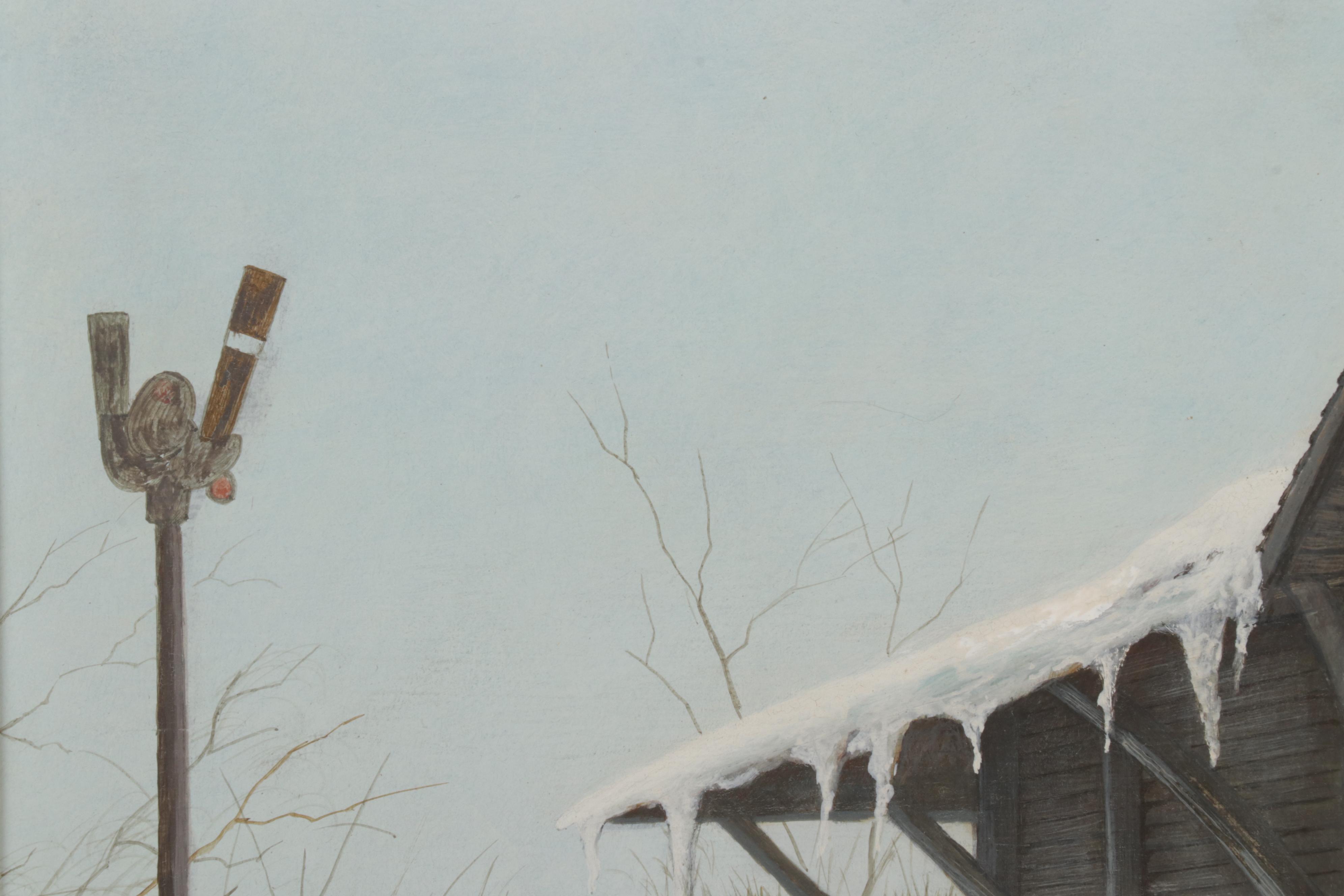 John Yerger Tempera Painting of Hamburg Train Station