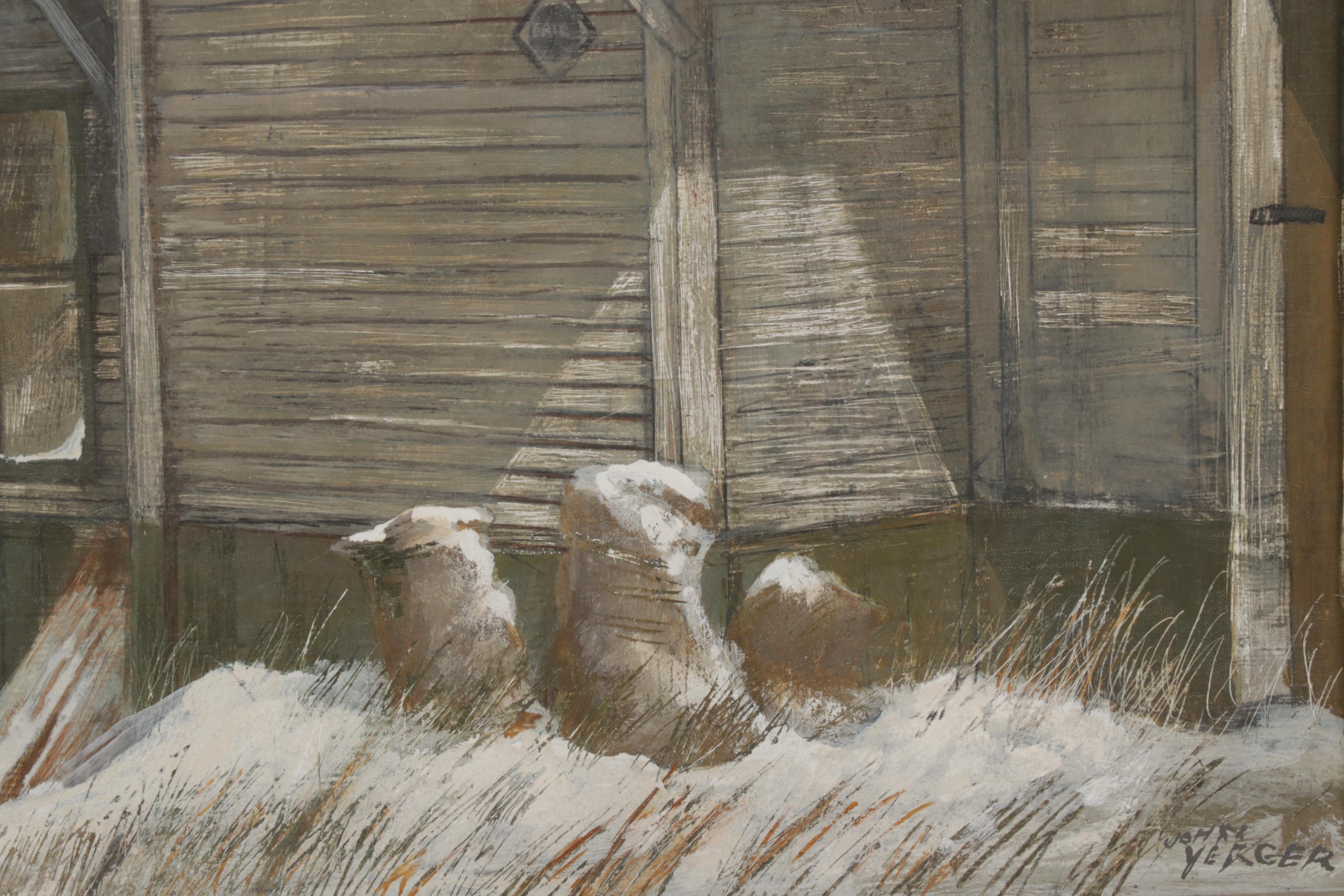 John Yerger Tempera Painting of Hamburg Train Station