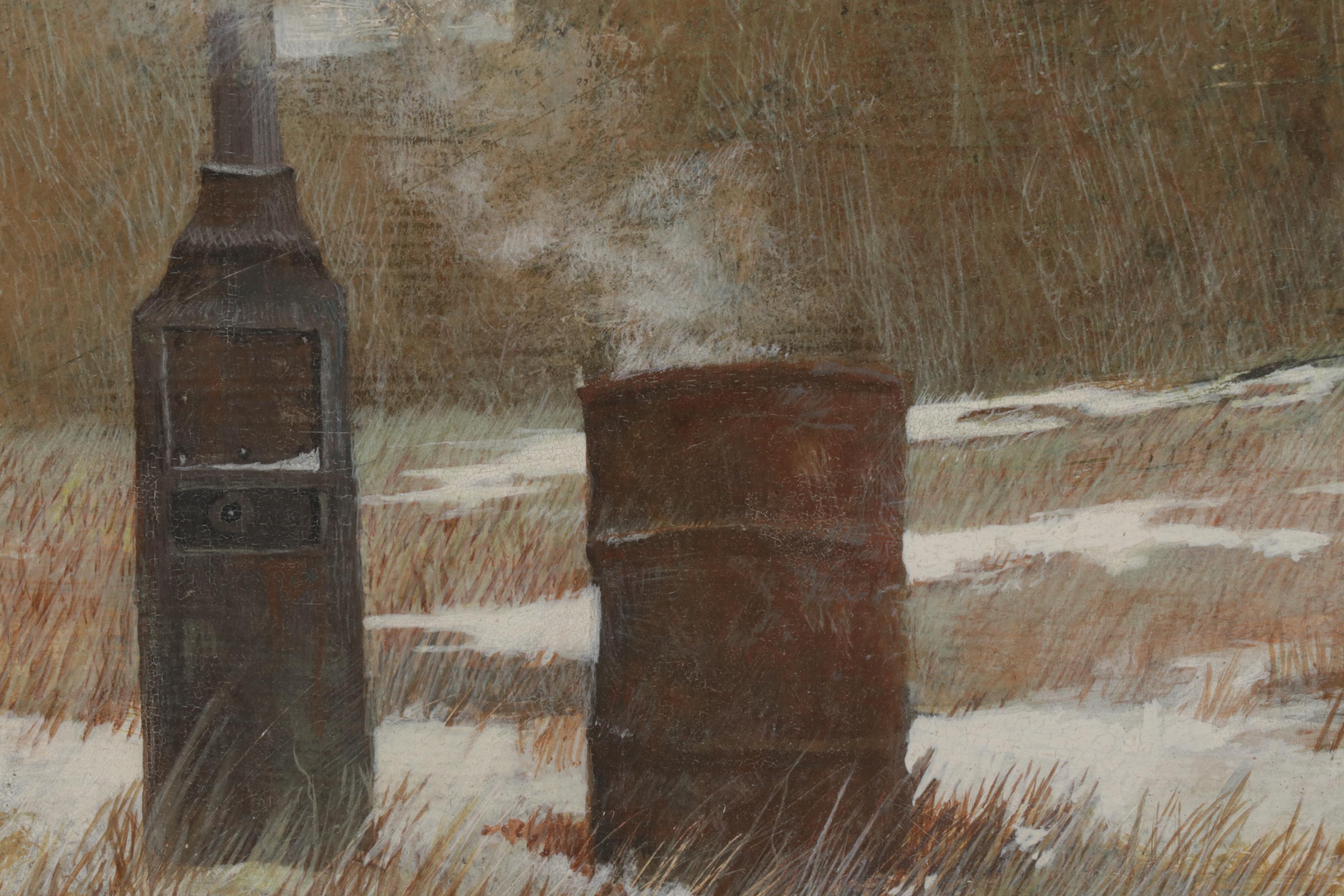 John Yerger Tempera Painting of Hamburg Train Station