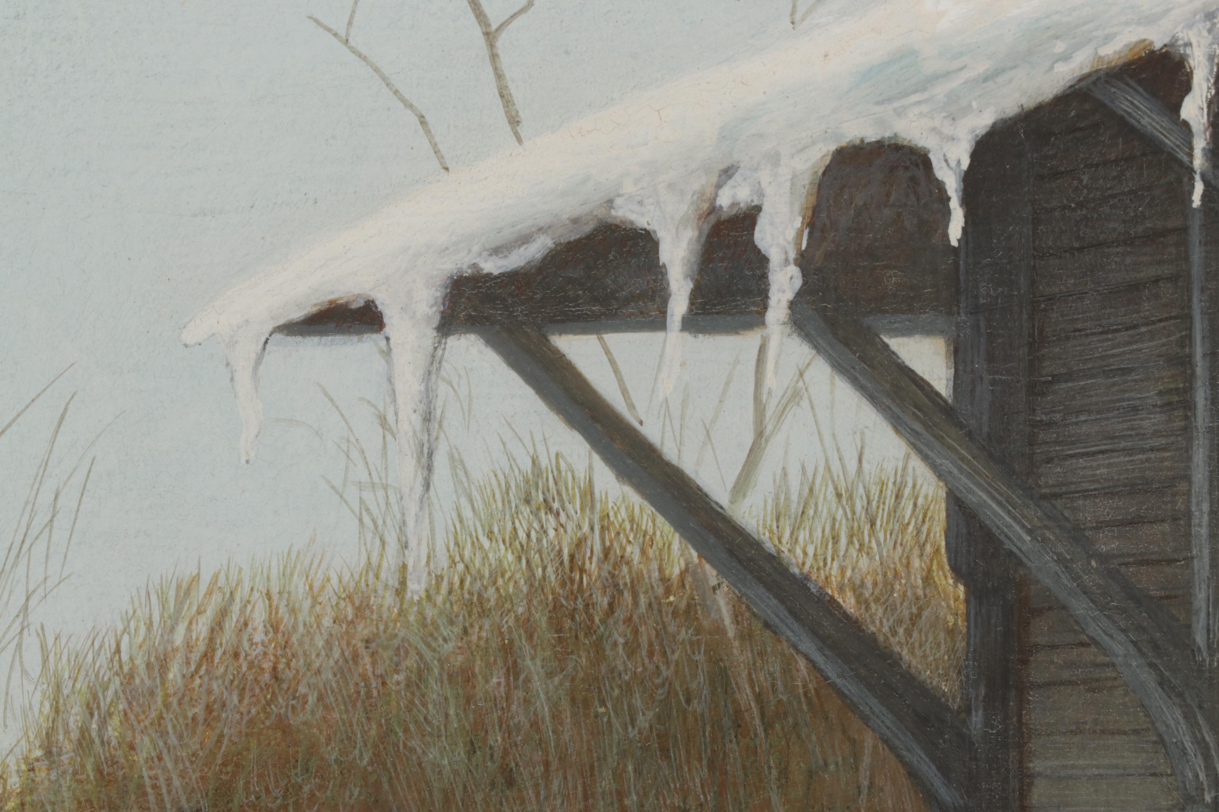 John Yerger Tempera Painting of Hamburg Train Station