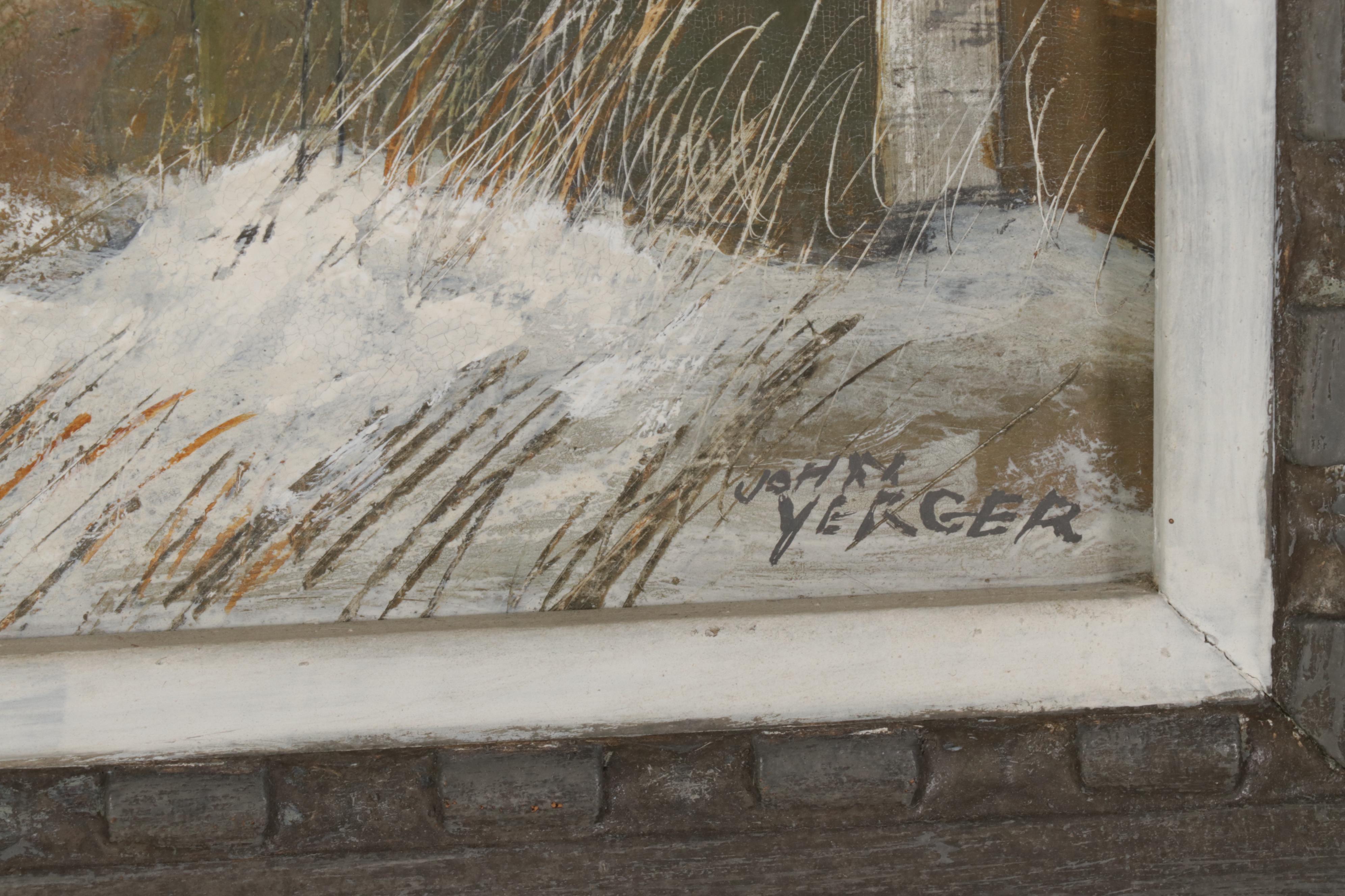 John Yerger Tempera Painting of Hamburg Train Station