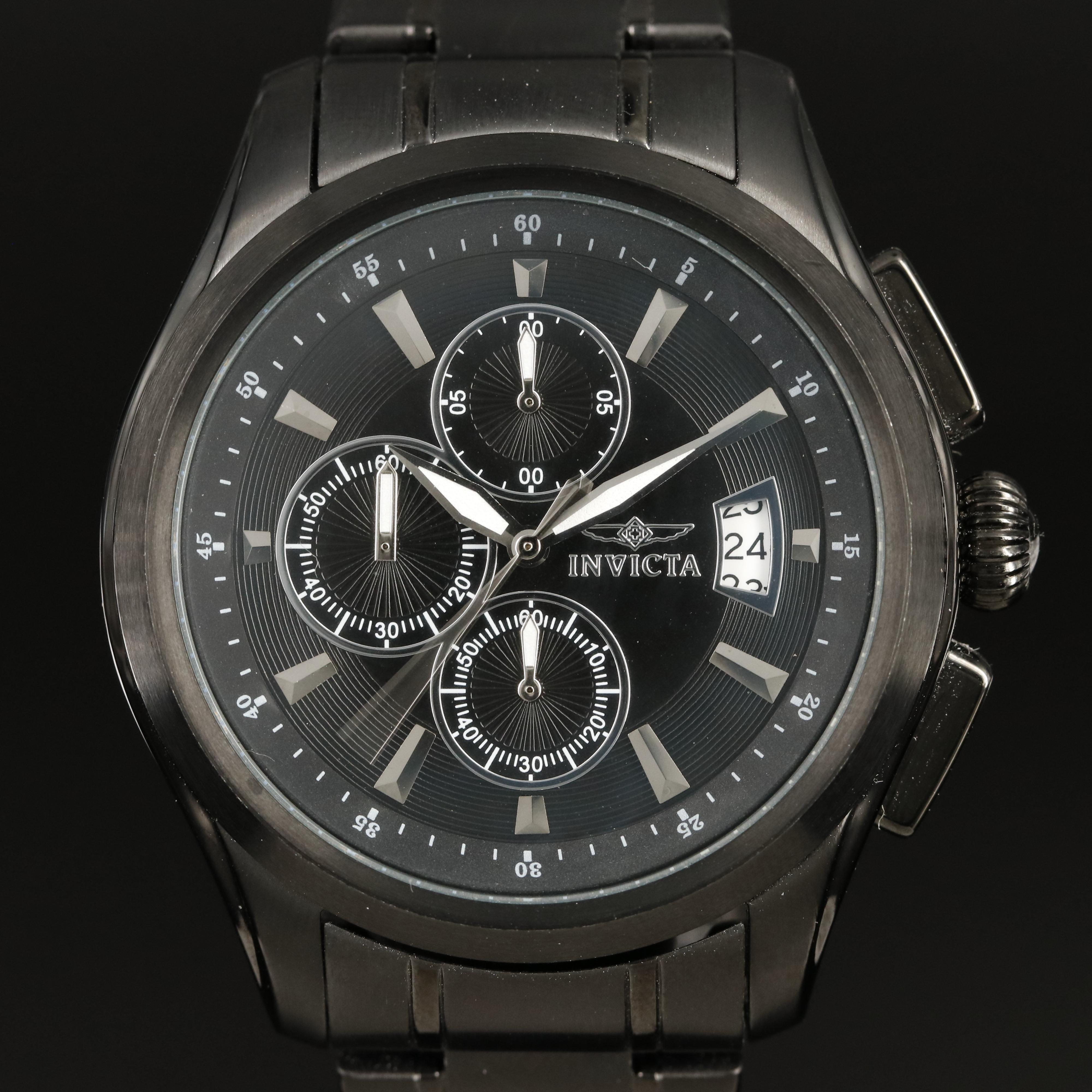 Invicta Specialty Collection Black Stainless Steel and Black PVD Watch