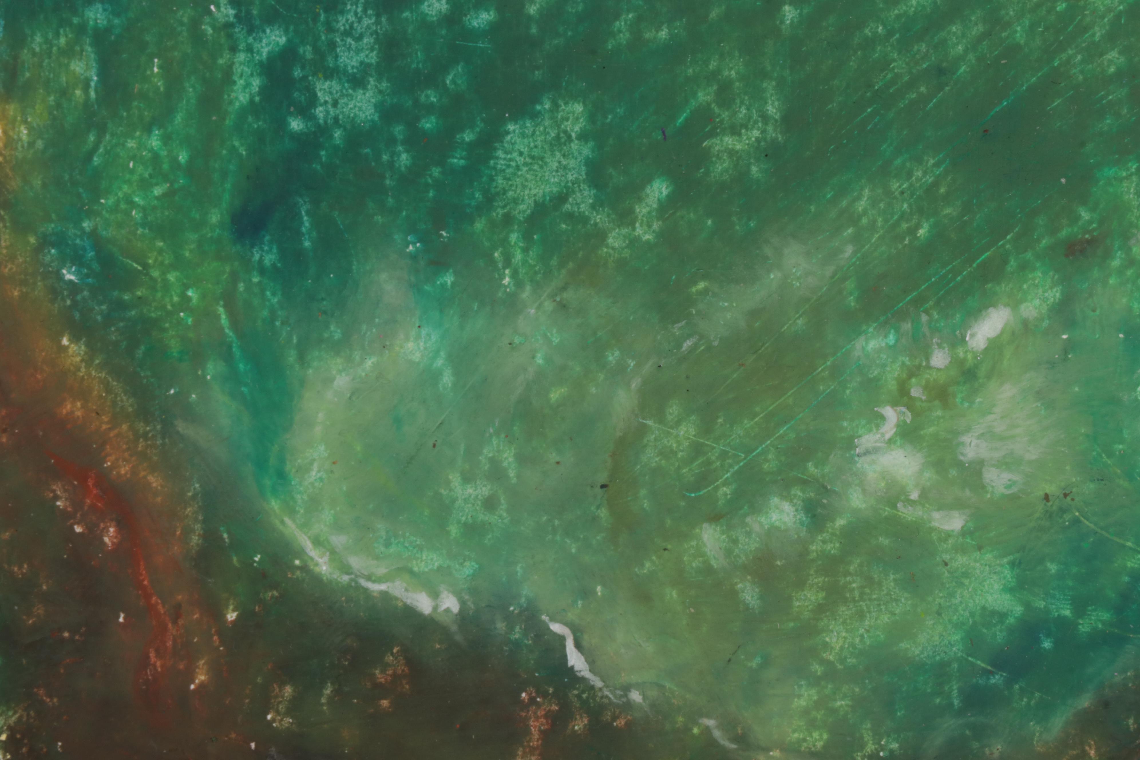 Chien Ming Su Landscape Pastel Drawings, Late 20th Century