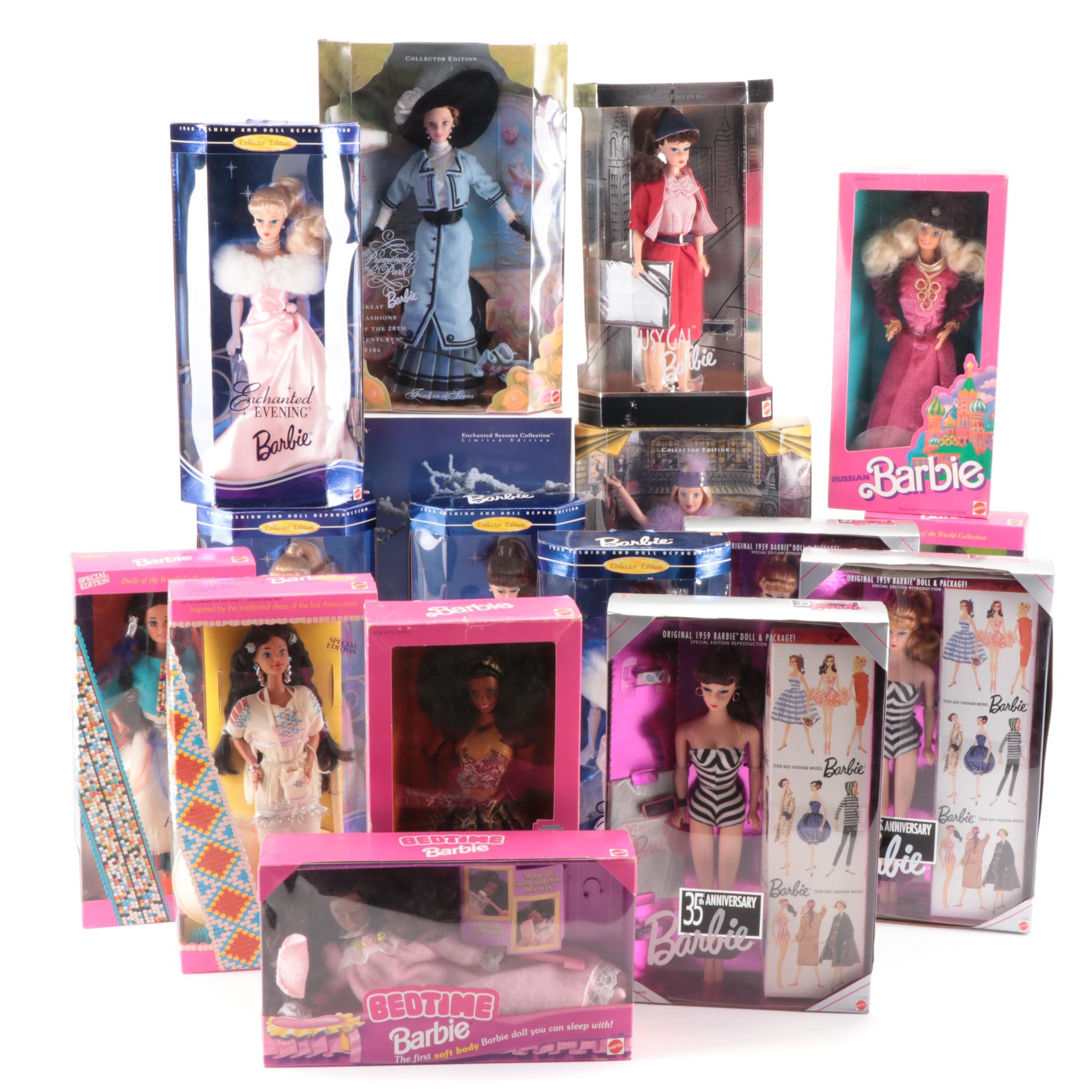 Mattel "Dolls of the World Collection" and Other Limited Edition Barbies