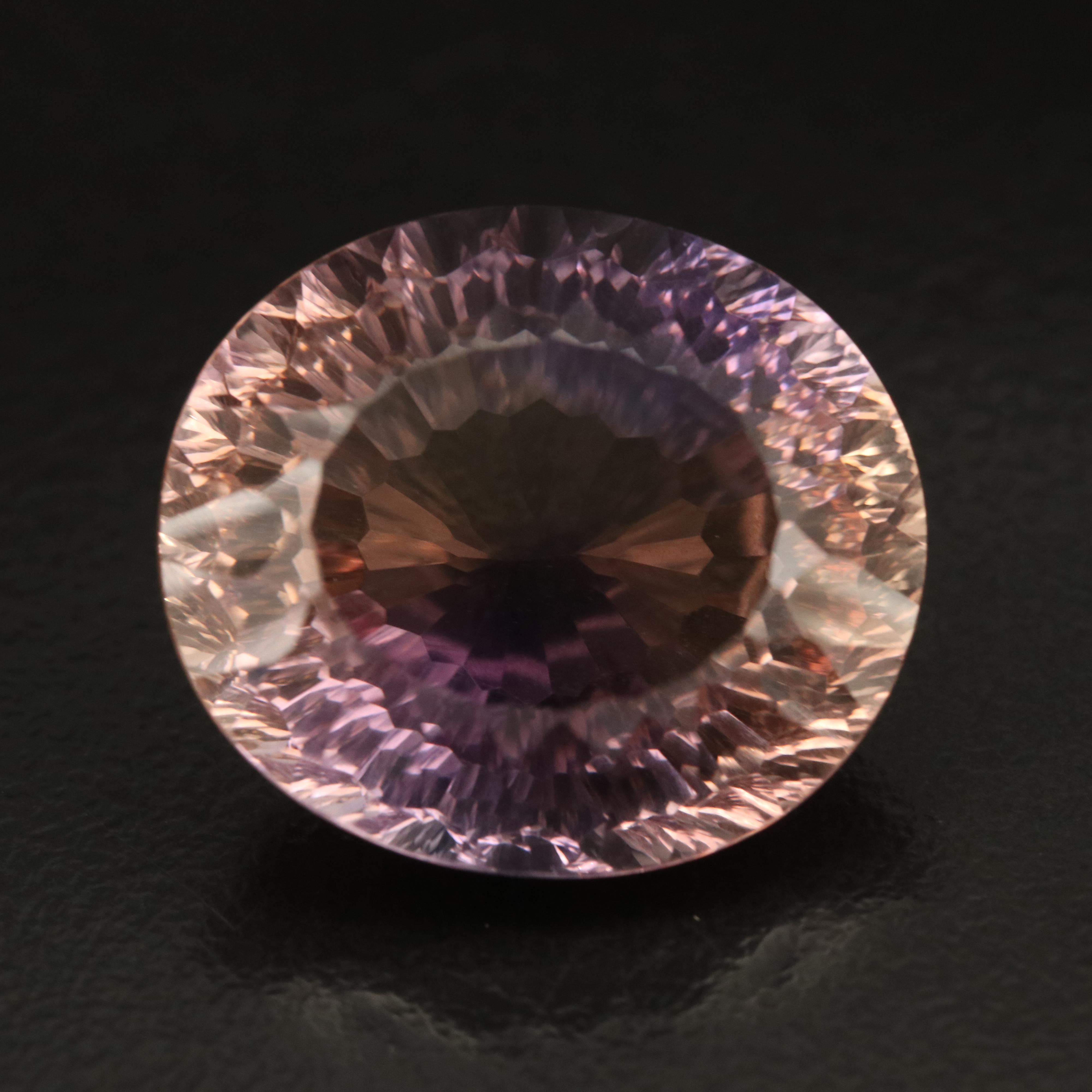 Loose 23.53 CT Oval Faceted Ametrine