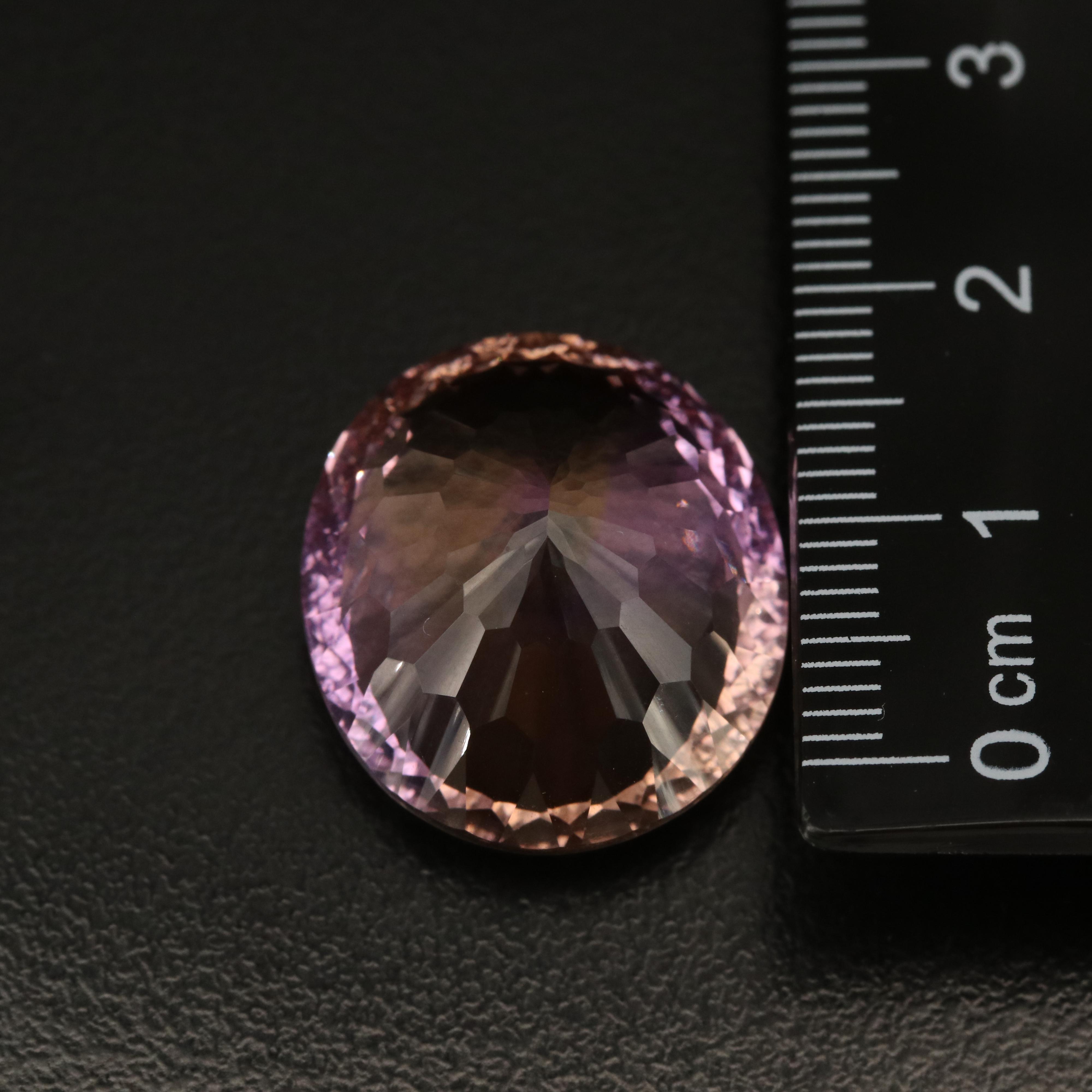 Loose 23.53 CT Oval Faceted Ametrine