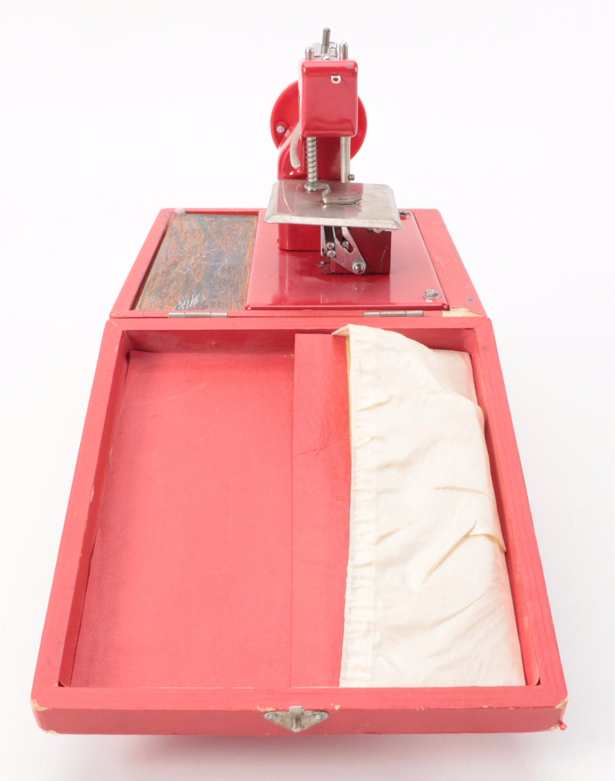 Electric Kraemer and Nassau Toy Sewing Machine and Iron, Mid-20th C.