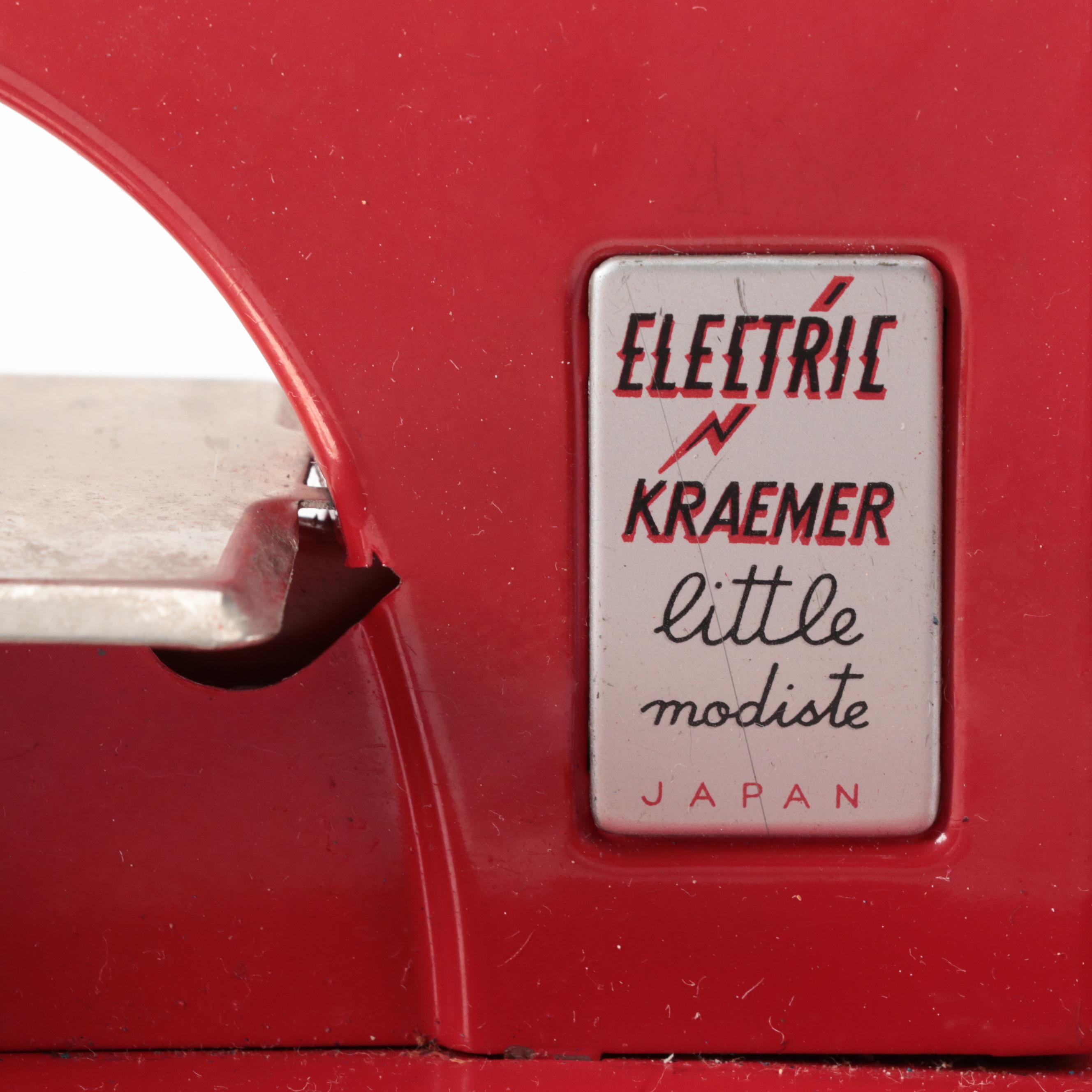 Electric Kraemer and Nassau Toy Sewing Machine and Iron, Mid-20th C.