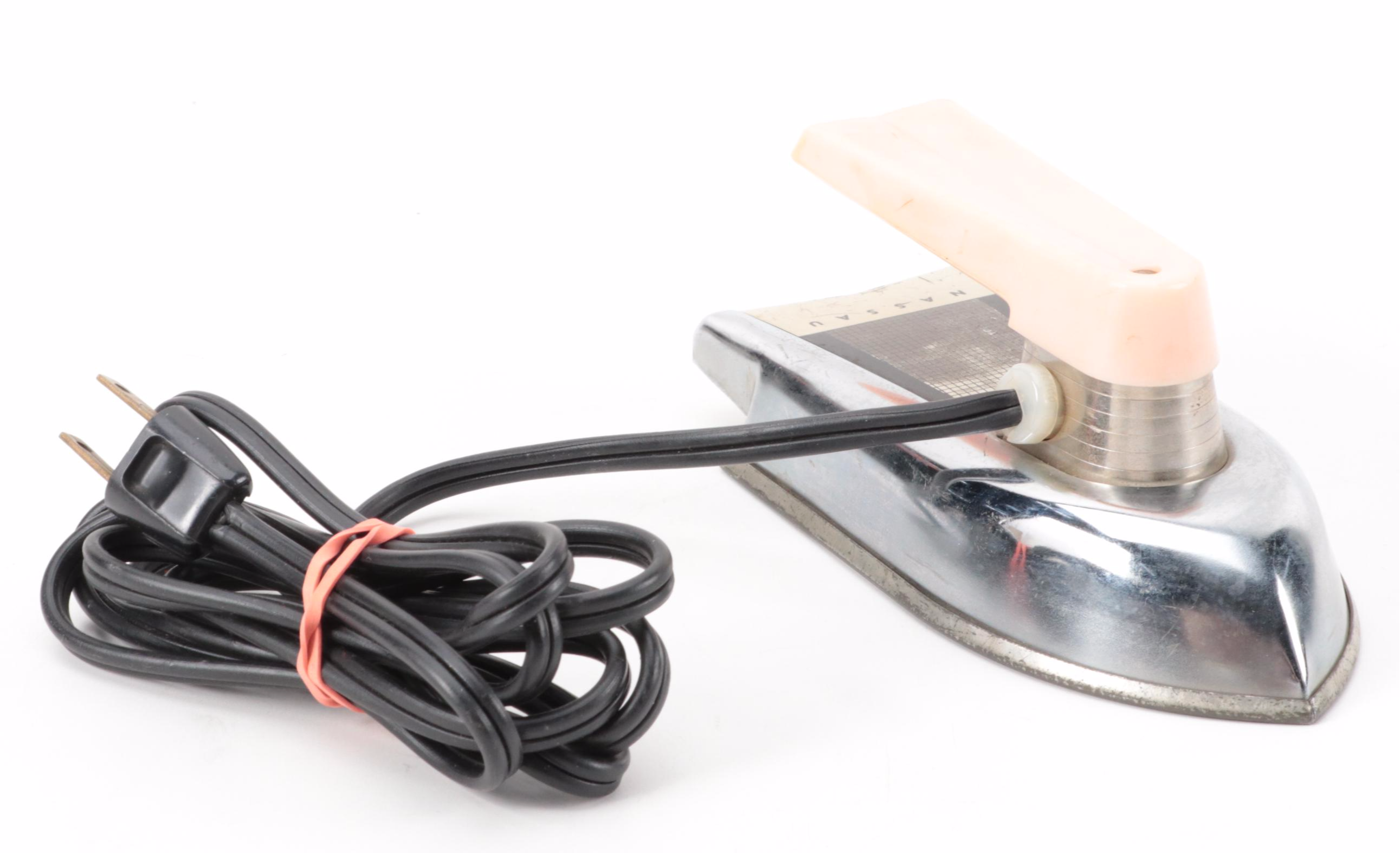 Electric Kraemer and Nassau Toy Sewing Machine and Iron, Mid-20th C.