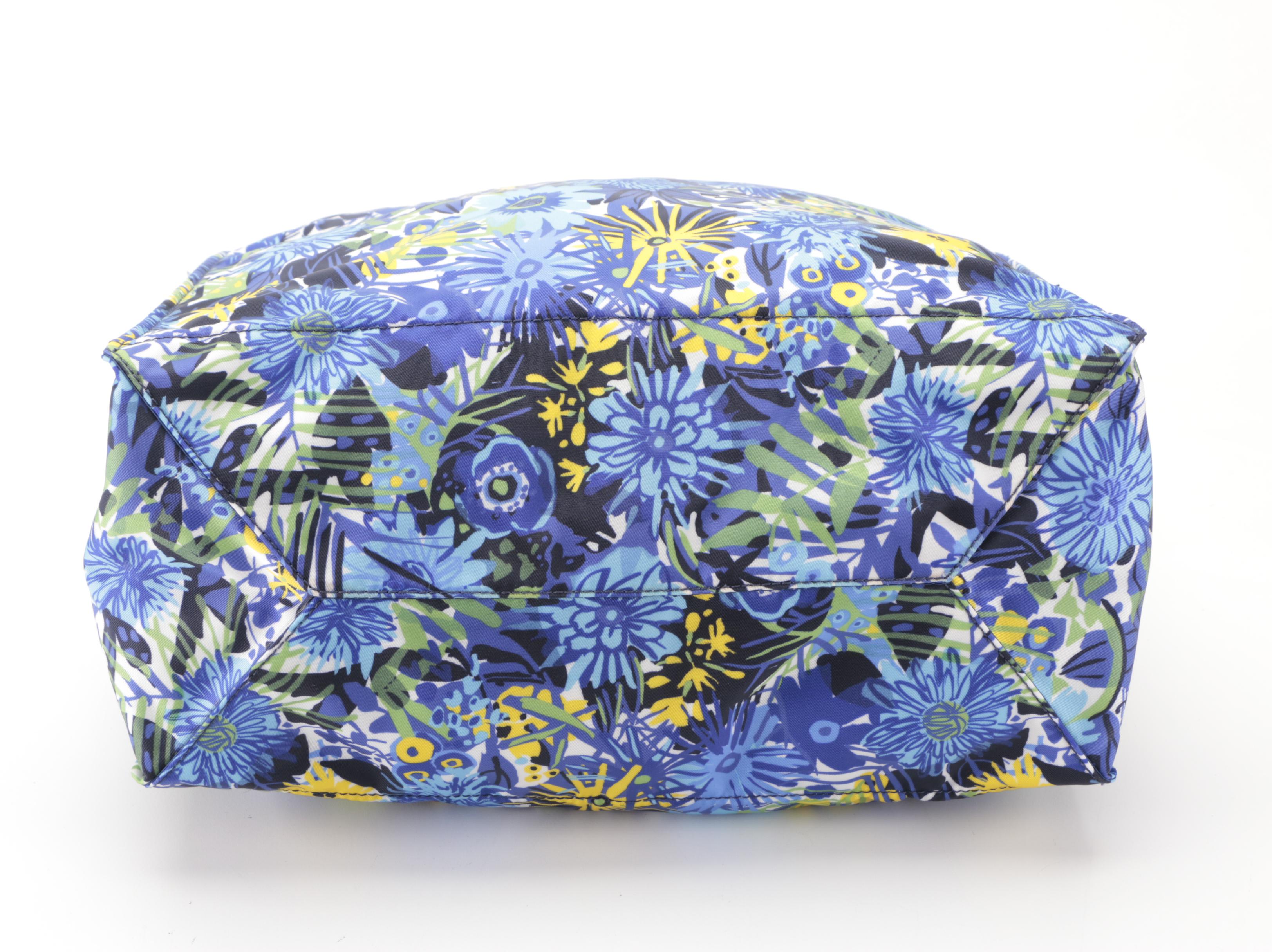 Prada Tall Tote in Floral Tessuto Stampato Nylon