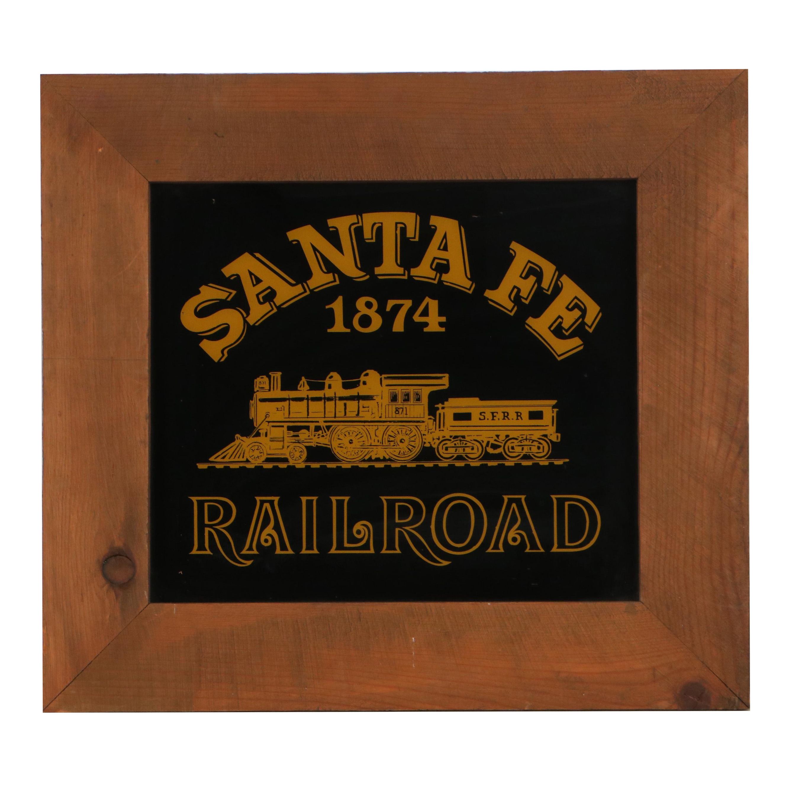 Santa Fe Railroad Sign