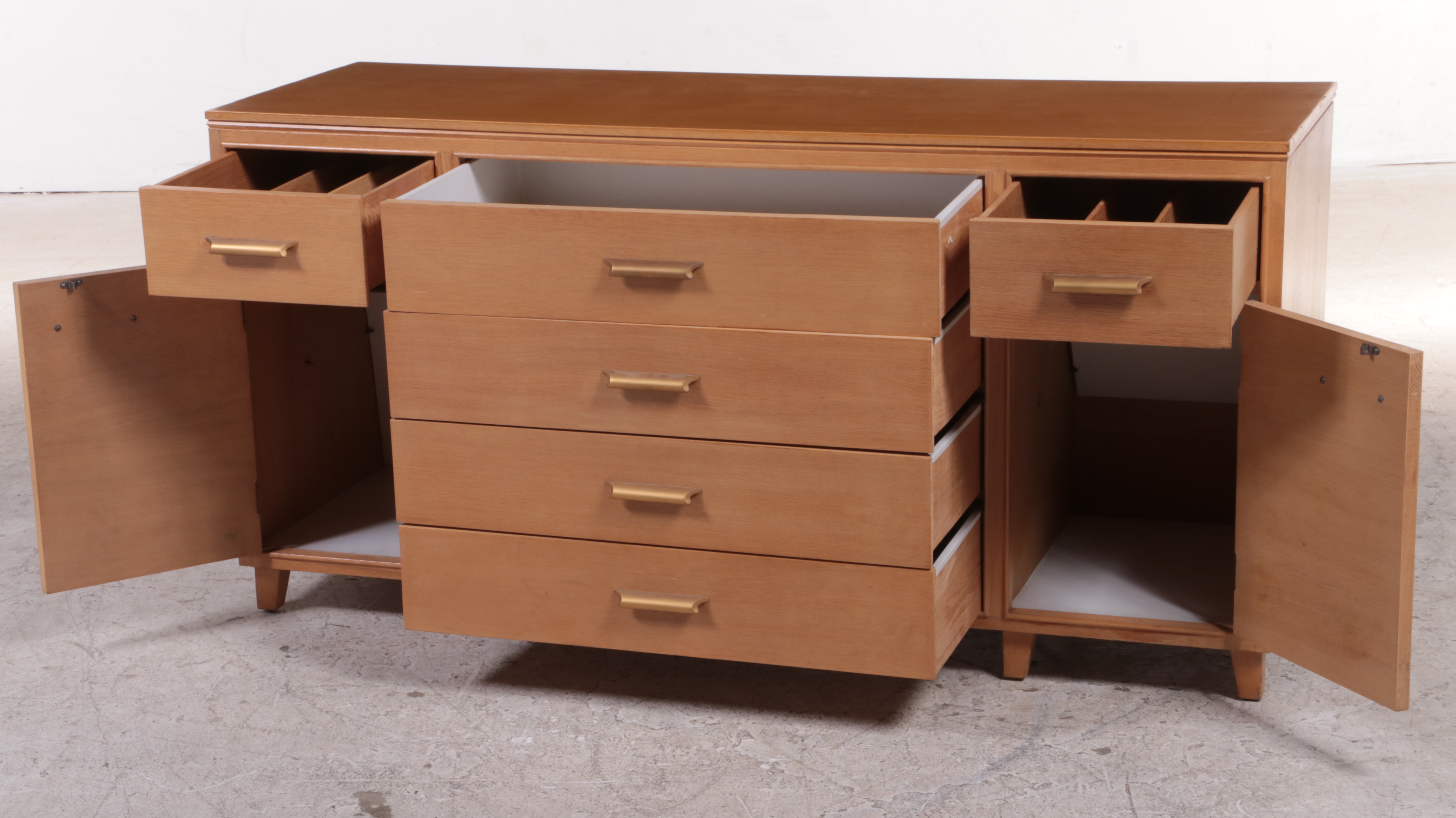 Grand Rapids Bookcase & Chair Co. Mid Century Modern Oak Credenza