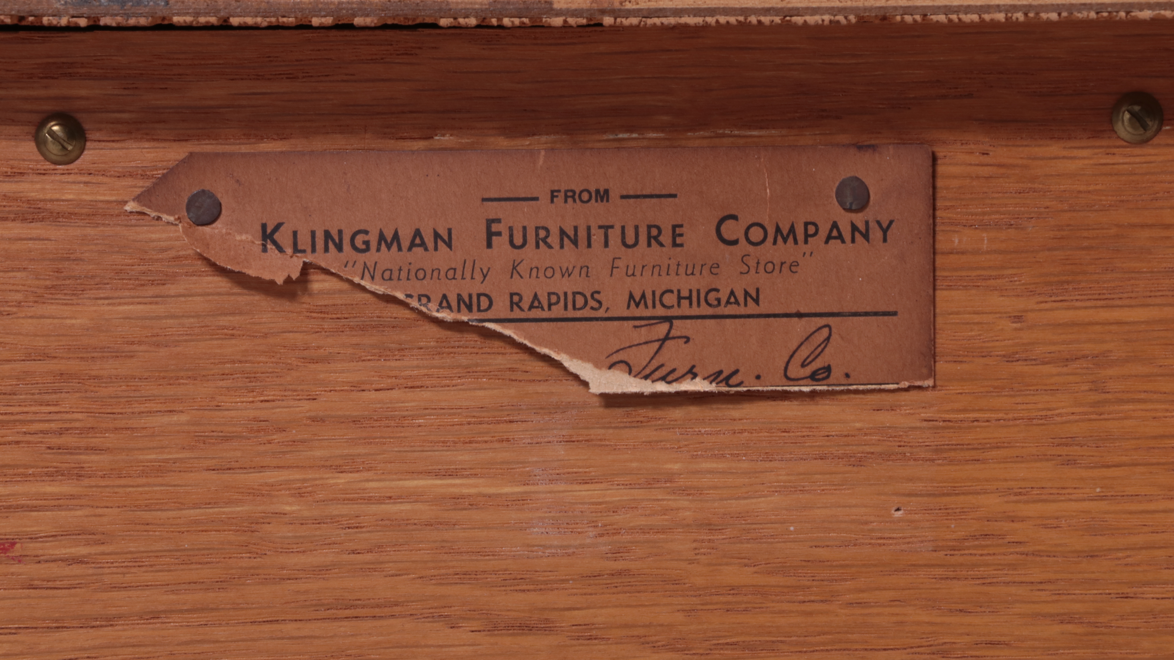 Grand Rapids Bookcase & Chair Co. Mid Century Modern Oak Credenza