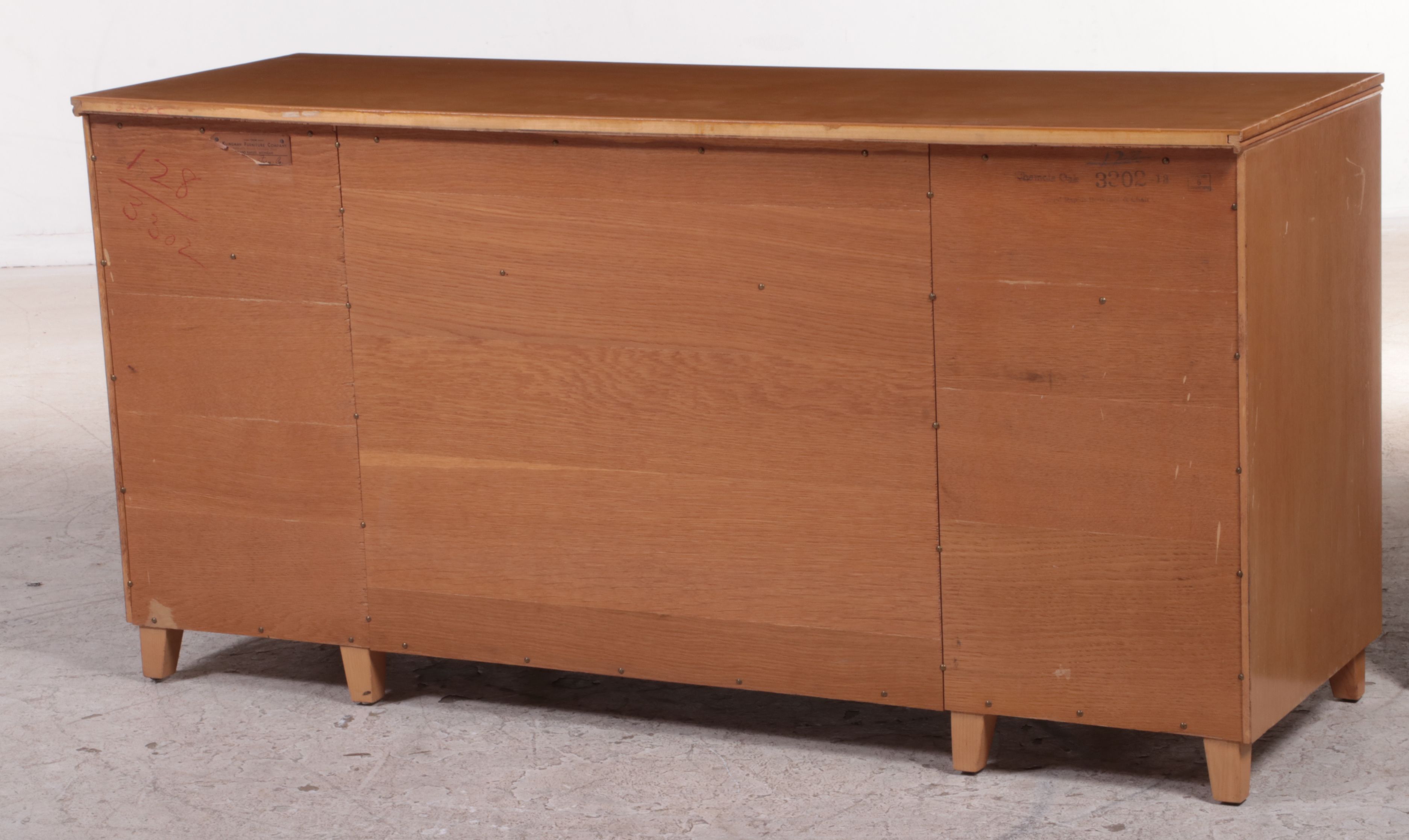 Grand Rapids Bookcase & Chair Co. Mid Century Modern Oak Credenza