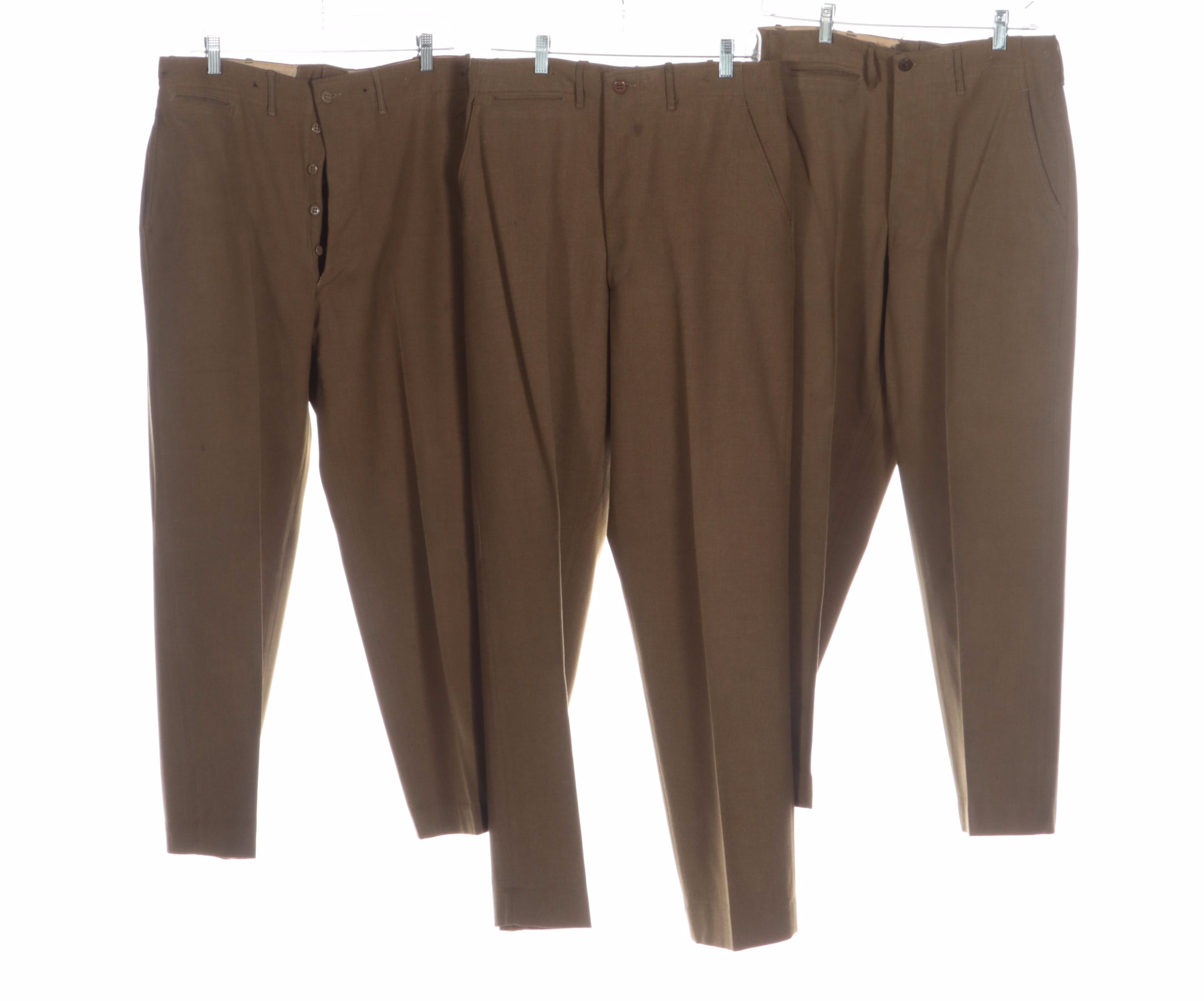 WWII Era U.S. Army Olive Green Wool Dress Service Uniform