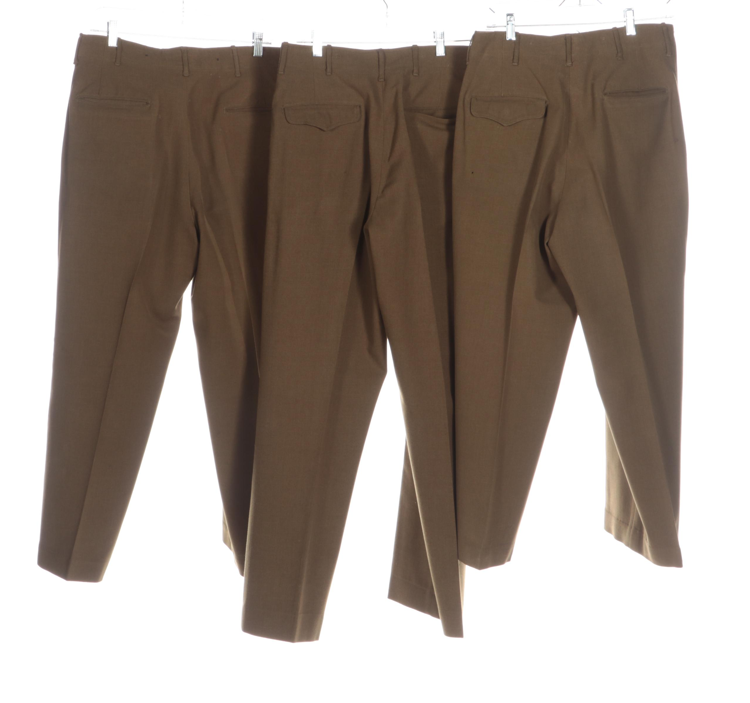 WWII Era U.S. Army Olive Green Wool Dress Service Uniform