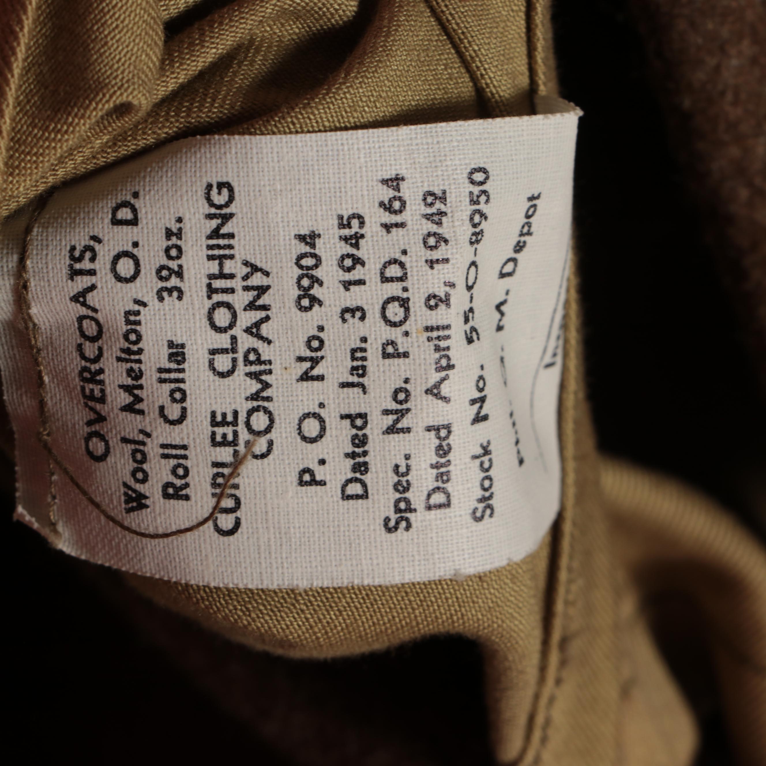 WWII Era U.S. Army Olive Green Wool Dress Service Uniform