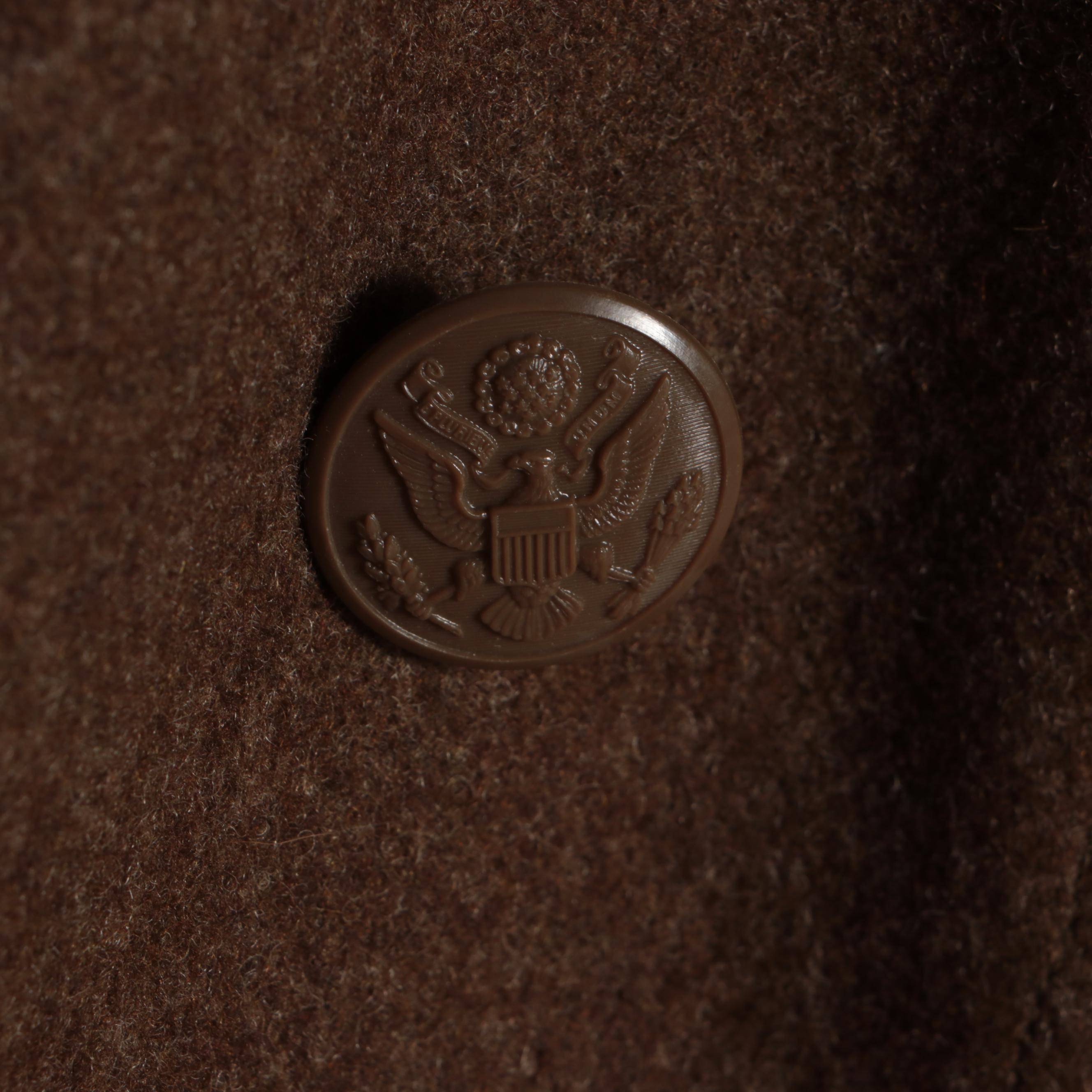 WWII Era U.S. Army Olive Green Wool Dress Service Uniform