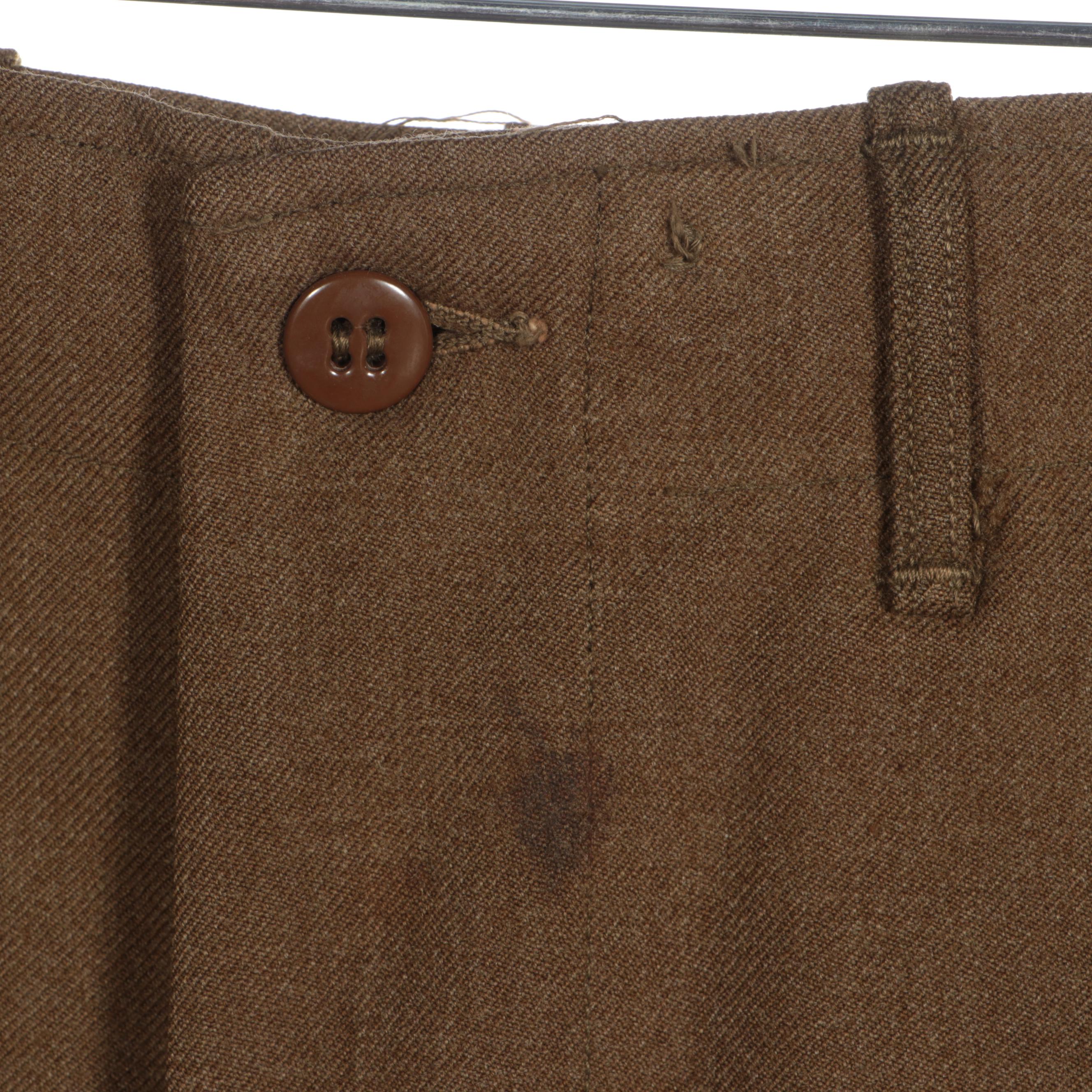 WWII Era U.S. Army Olive Green Wool Dress Service Uniform