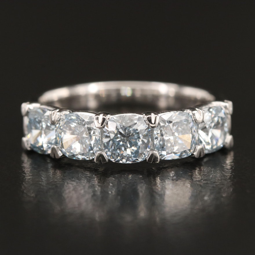 14K 3.00 CTW Lab Grown Diamond Five Stone Ring
